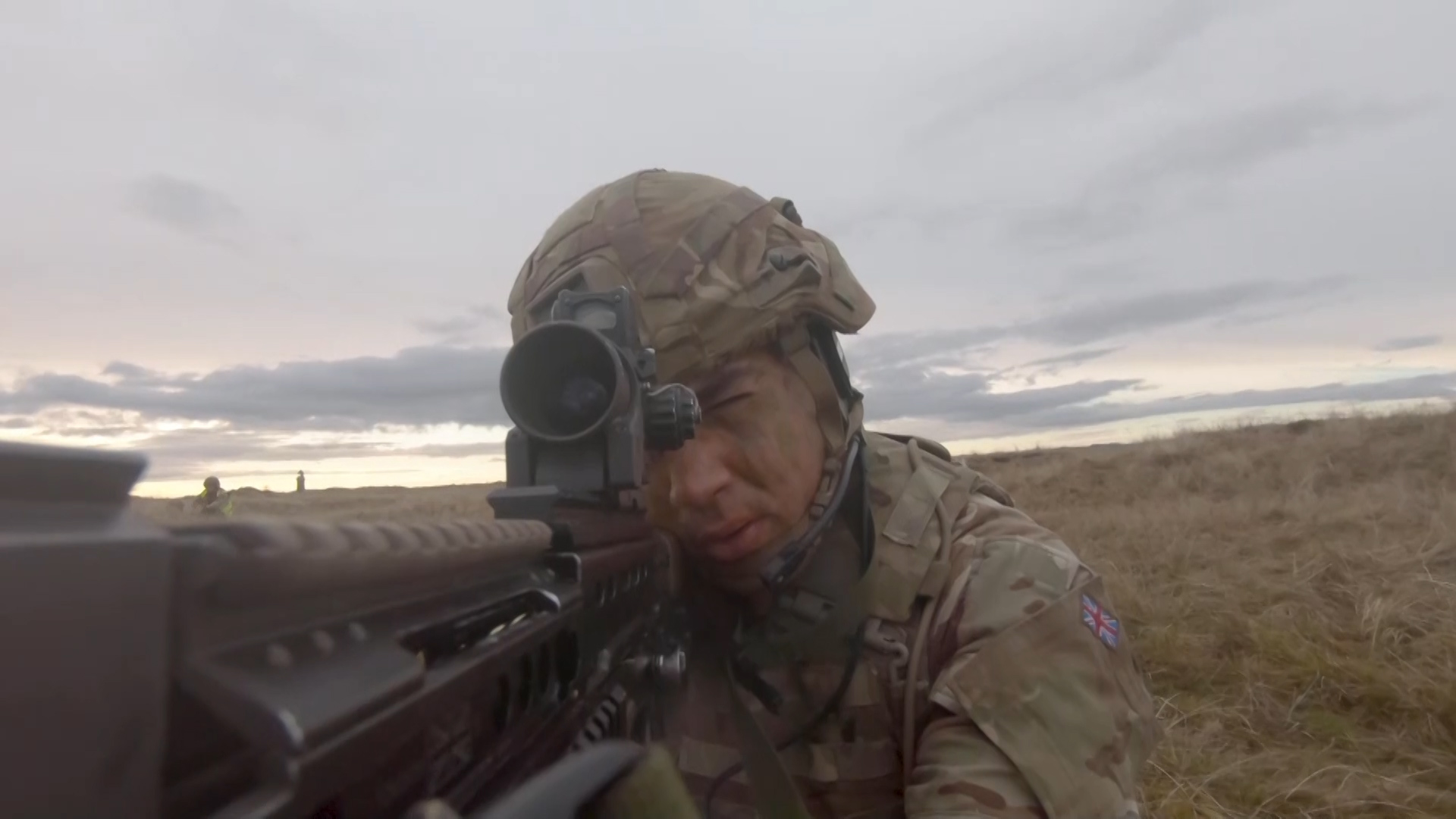 5 SCOTS reservist on live fire ranges before festive leave 08122020 CREDIT BFBS