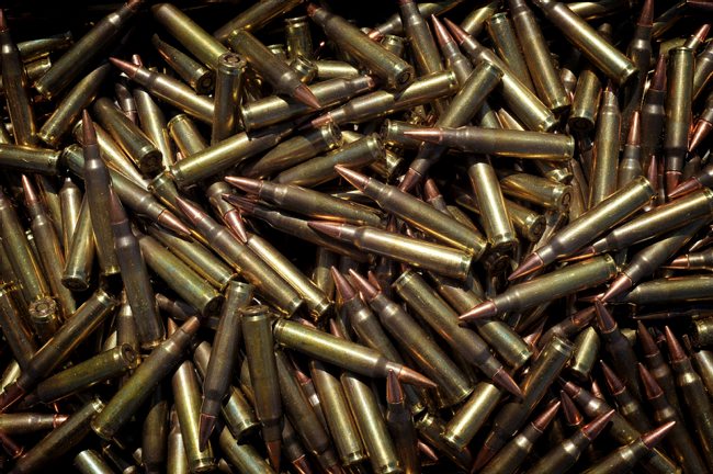 5.56mm NATO ammunition (Pic: MoD/Crown Copyright)