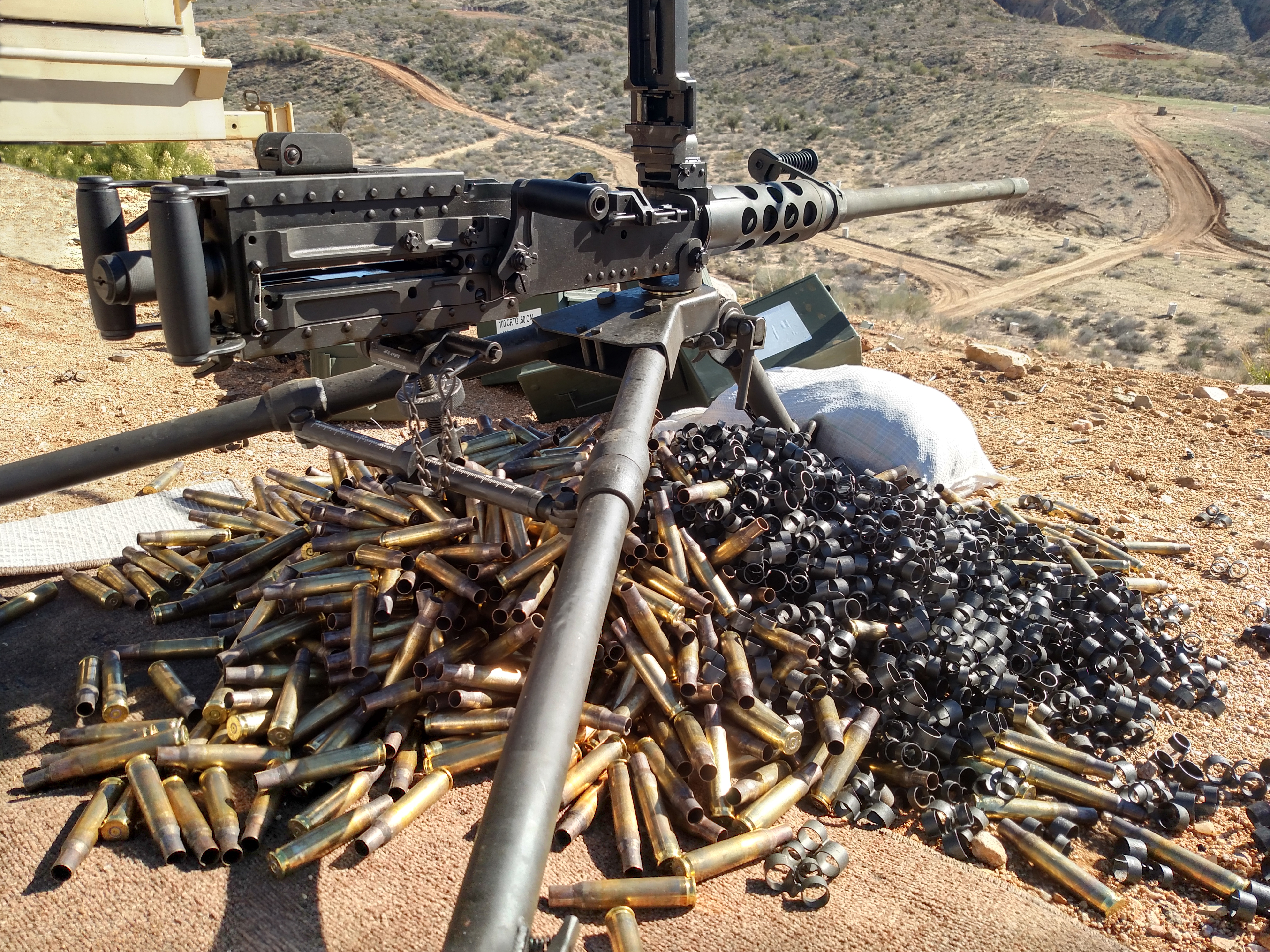 50 Cal Machine gun image from Shutterstock