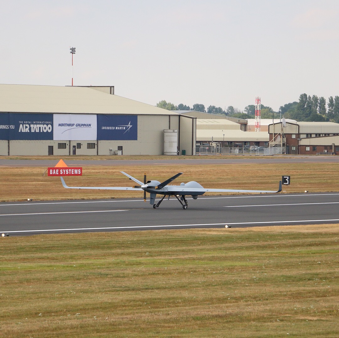 Combat drone lands in UK after historic trans-Atlantic flight 