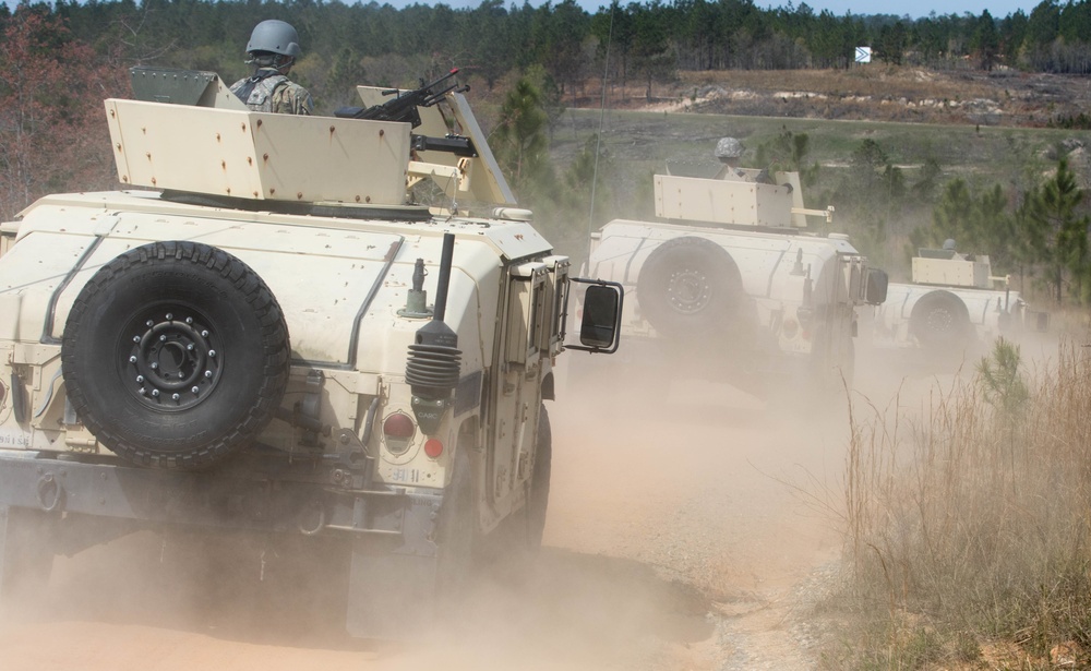 528th Sustainment Brigade training convoy 2017