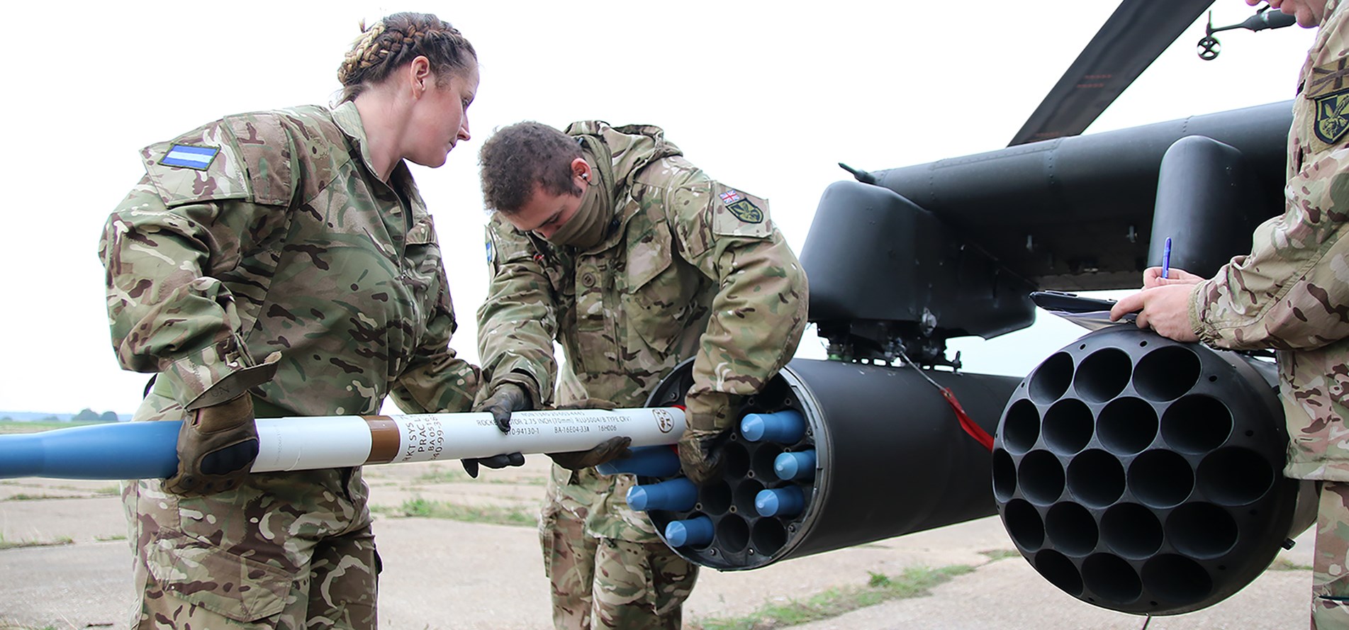 644 Squadron arm an Apache attack helicopter (Picture: British Army/MoD).
