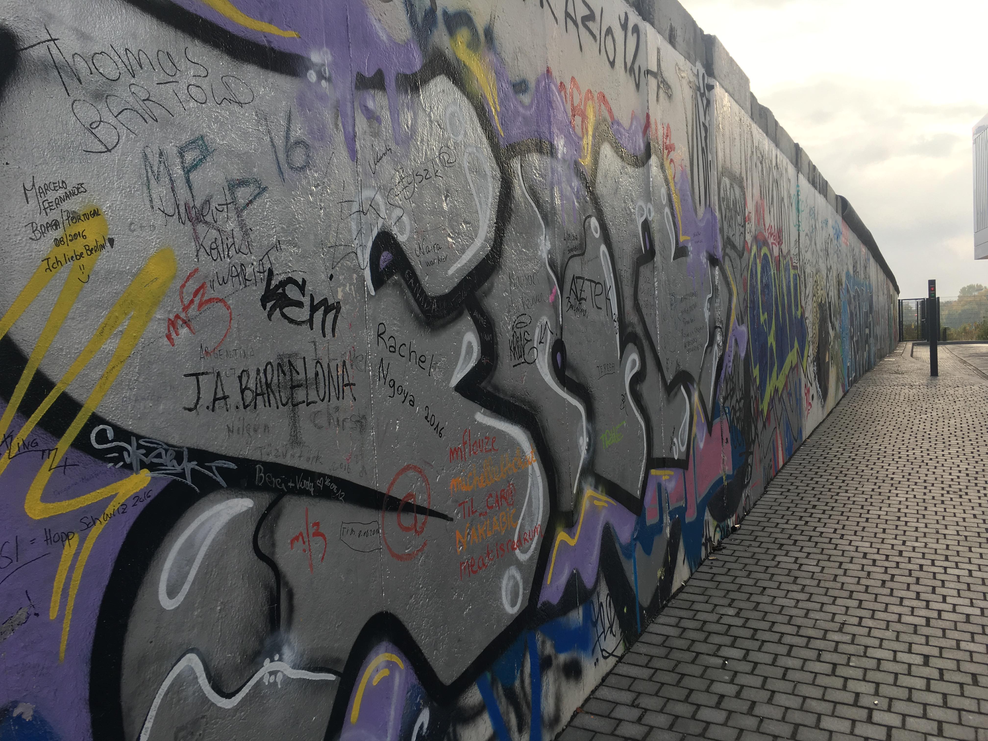 Berlin Wall Graffiti. Credit BFBS
