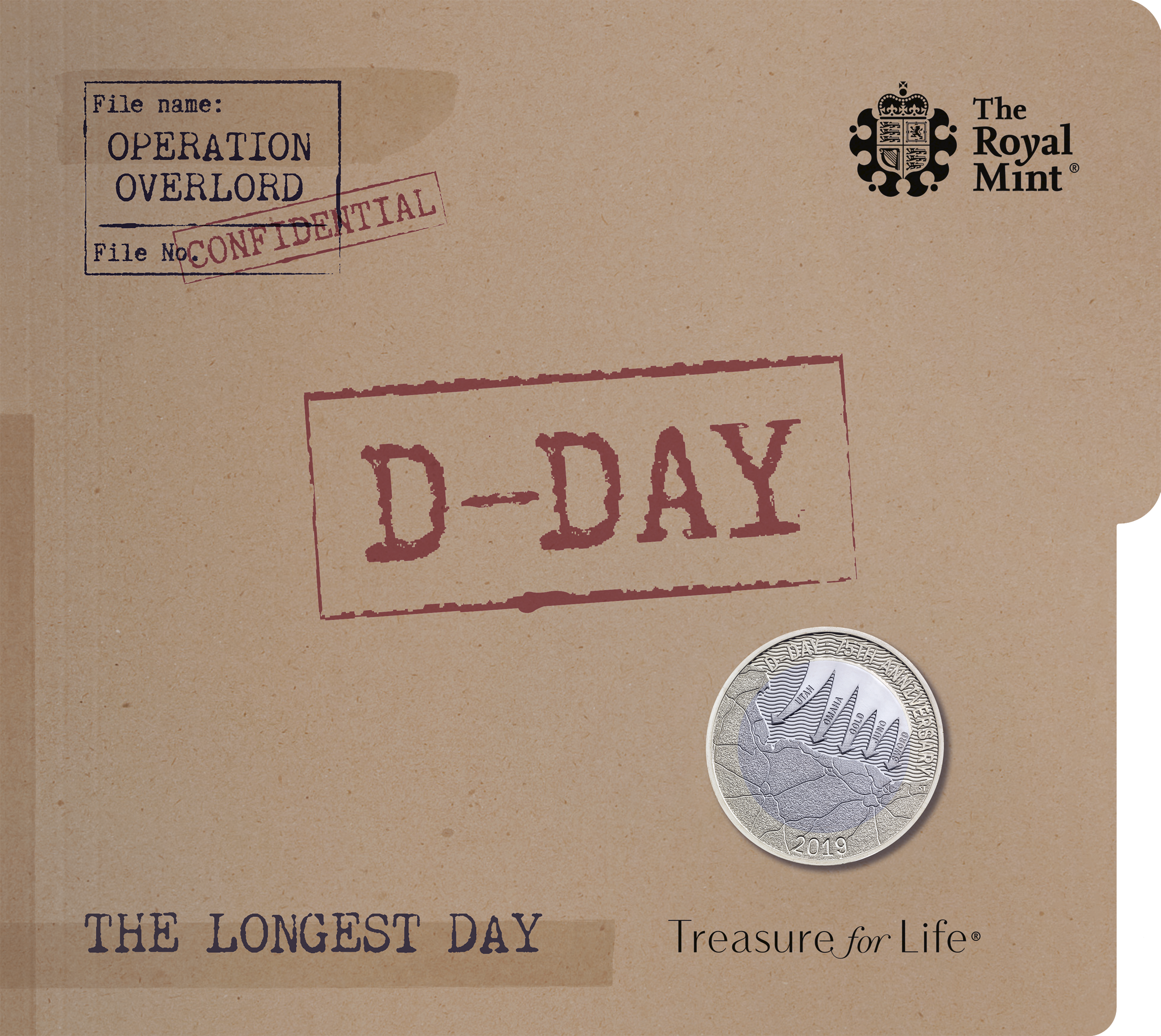 75th Anniversary of D-Day 2019 UK £2 brilliant uncirculated coin in packaging 070519 CREDIT Royal Mint