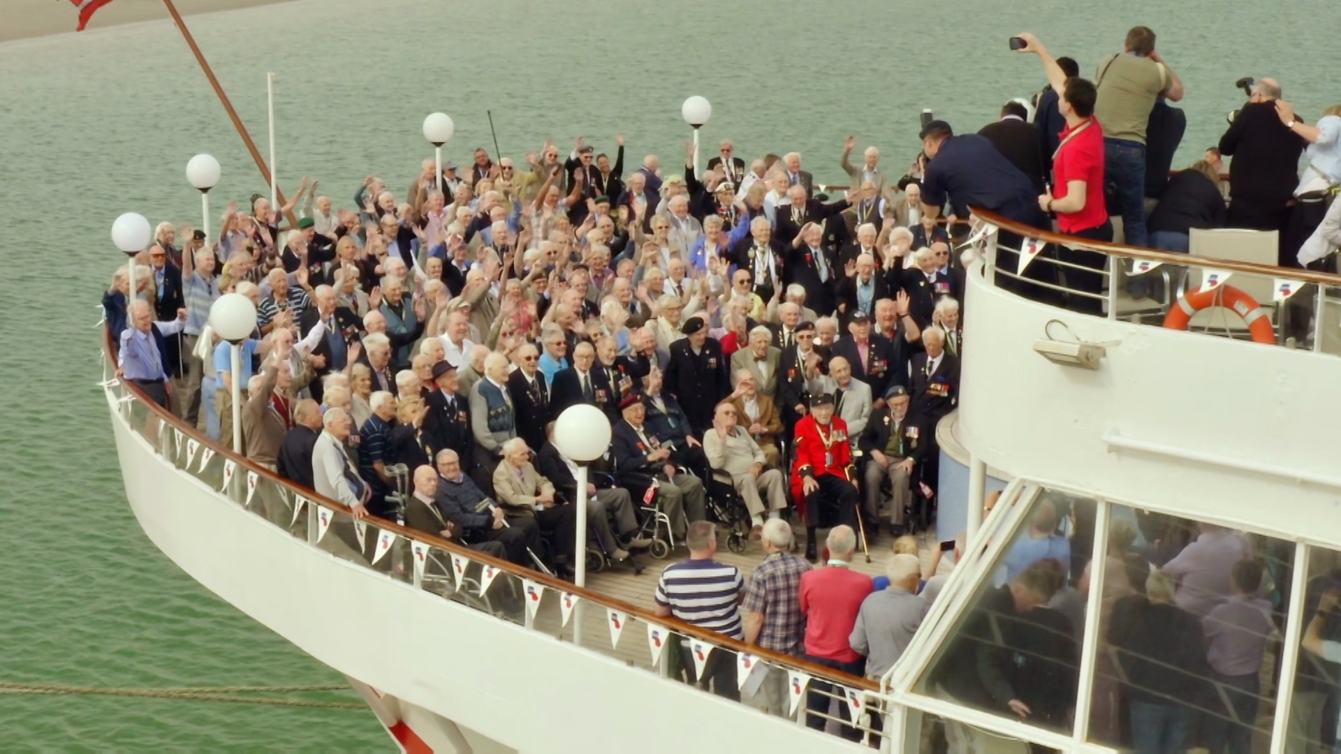 The veterans were part of the voyage back to Normandy, 75 years on from the historic events (Picture: Royal British Legion).