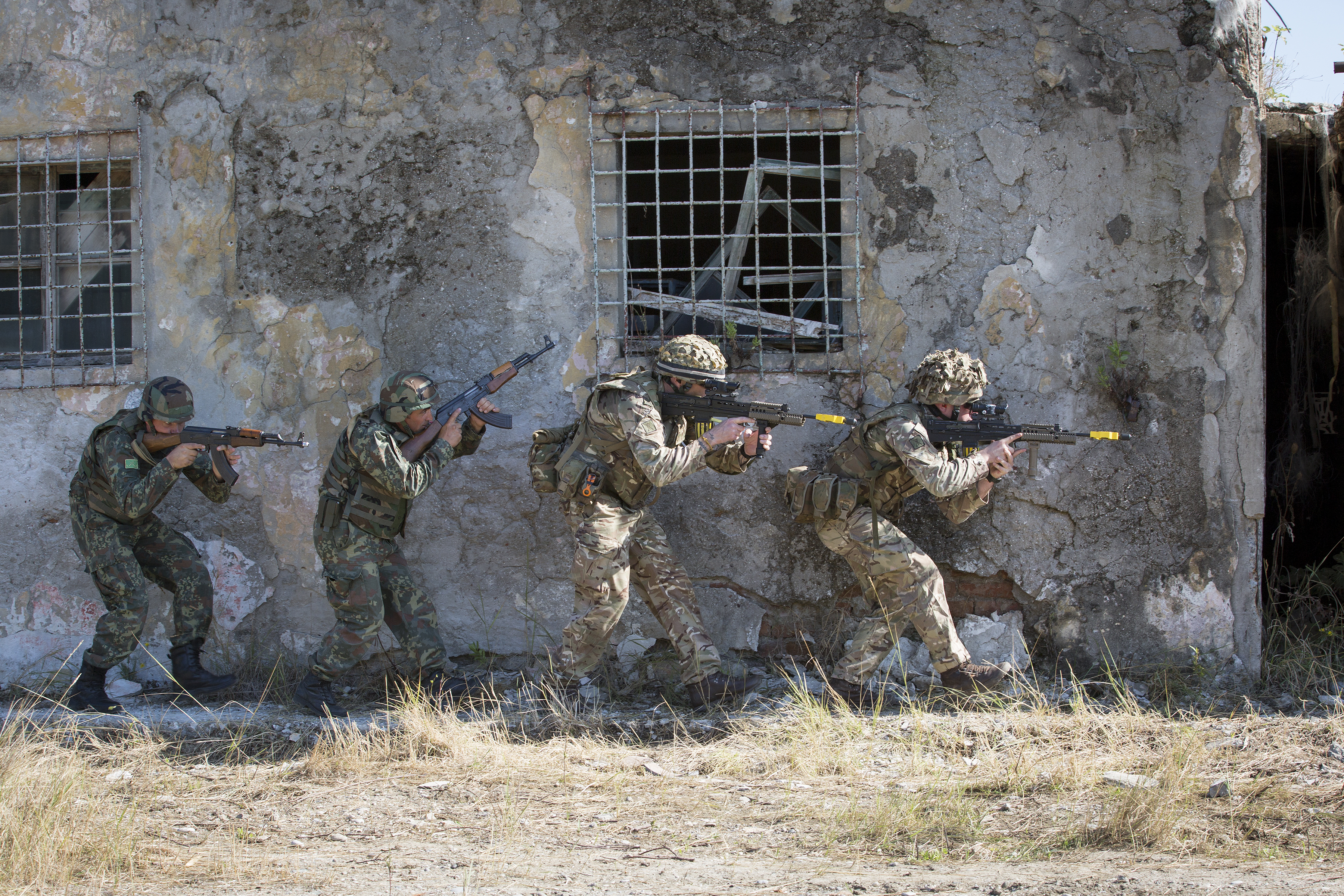 Reserve soldiers on a military exercise (Picture: MOD).