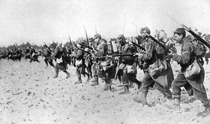 A French bayonet charge
