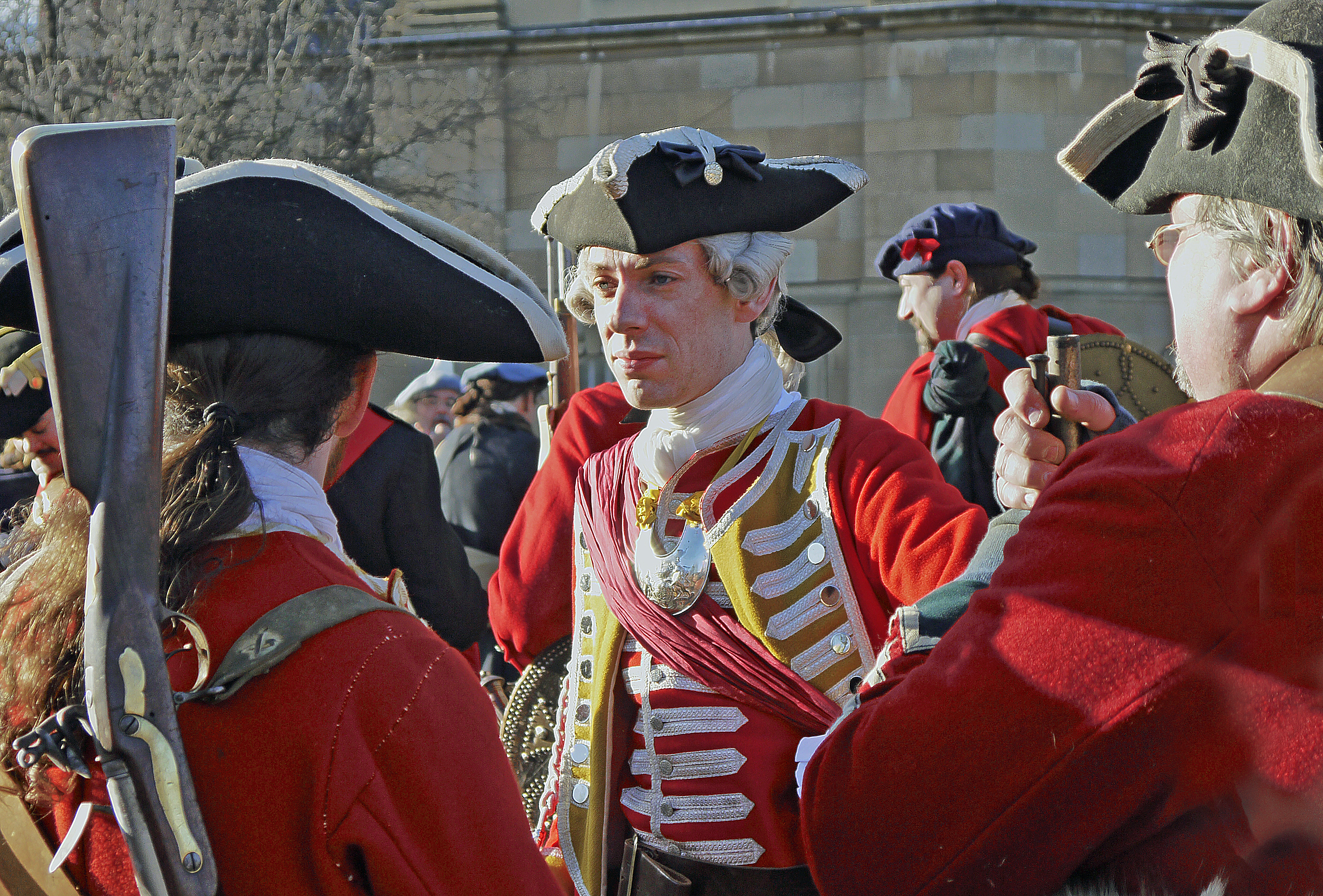 Redcoat reenactors