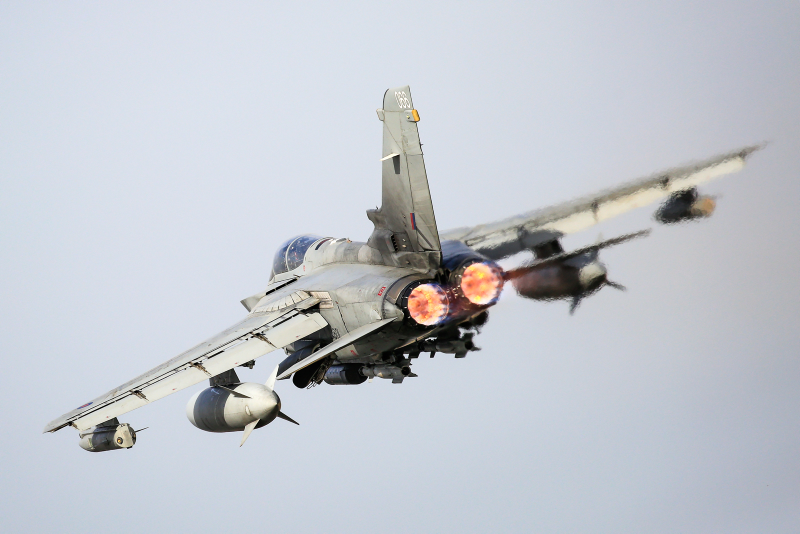 the last Tornado GR4 aircraft to take off from Cyprus, bringing an end to four and a half years of the aircrafts involvement on Op SHADER.