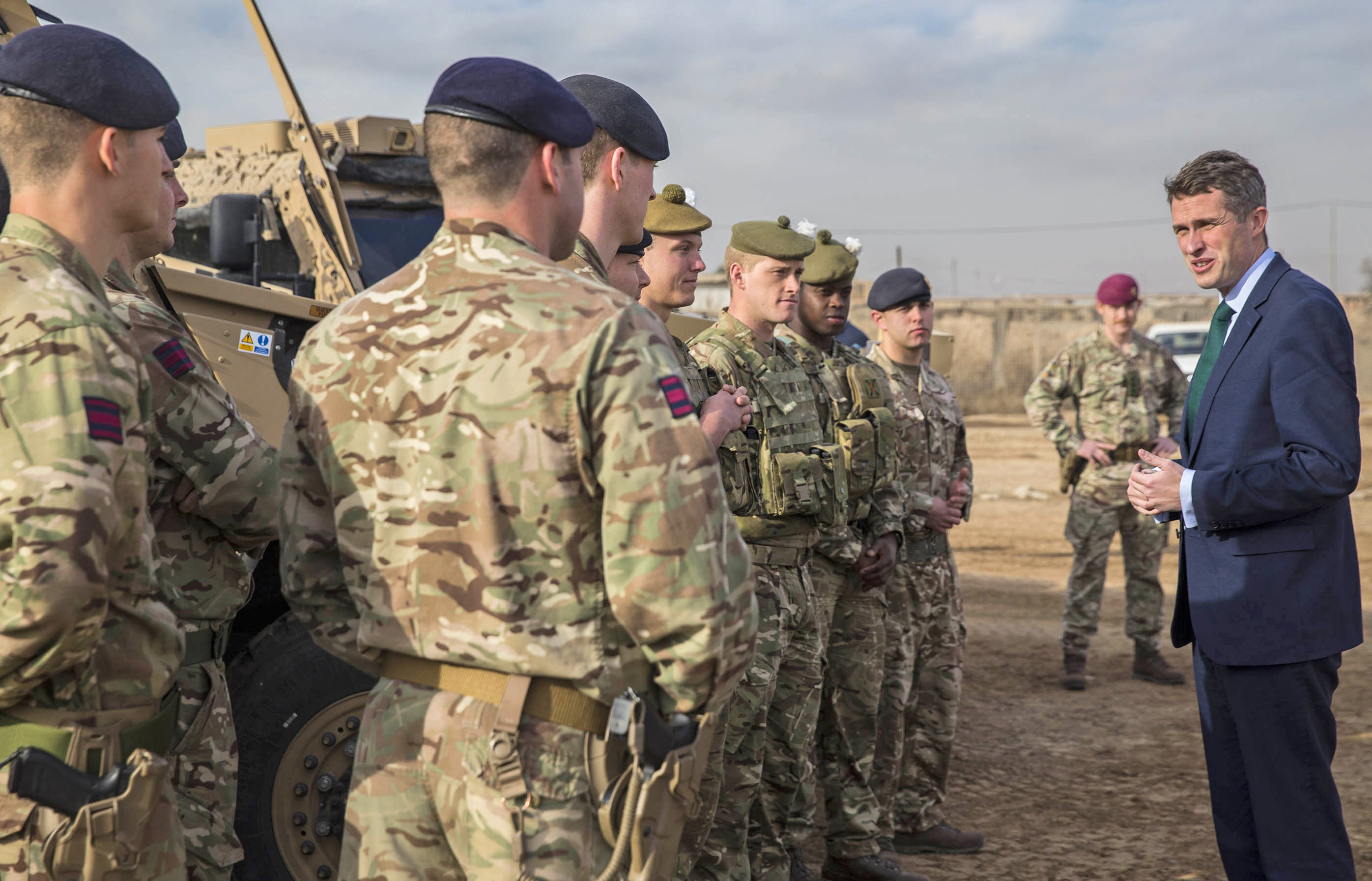 Defence Secretary Makes First Visit To Iraq