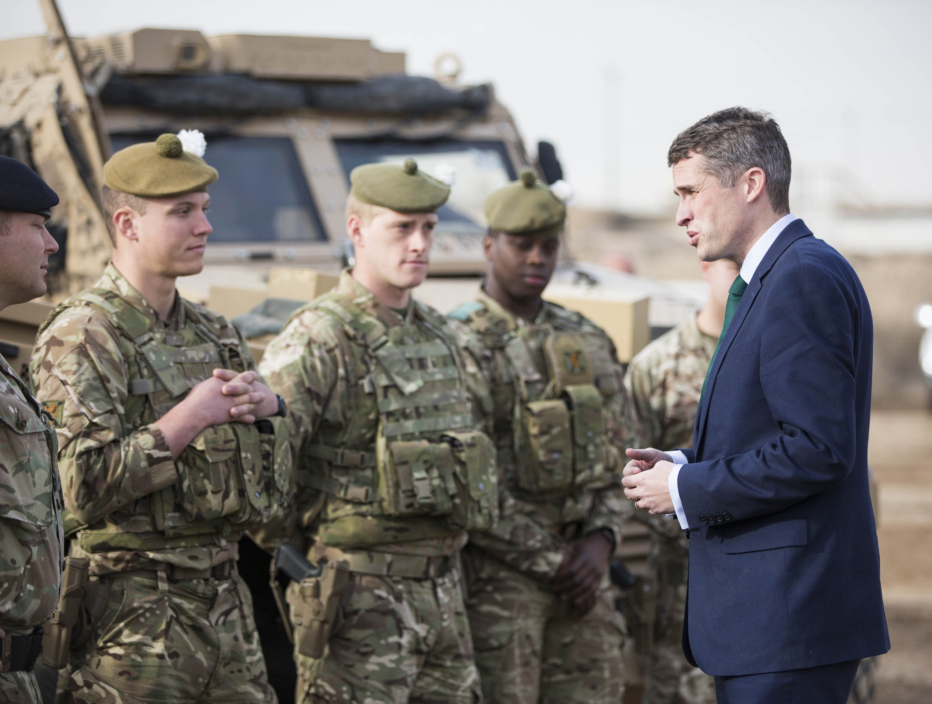 Defence Secretary Makes First Visit To Iraq