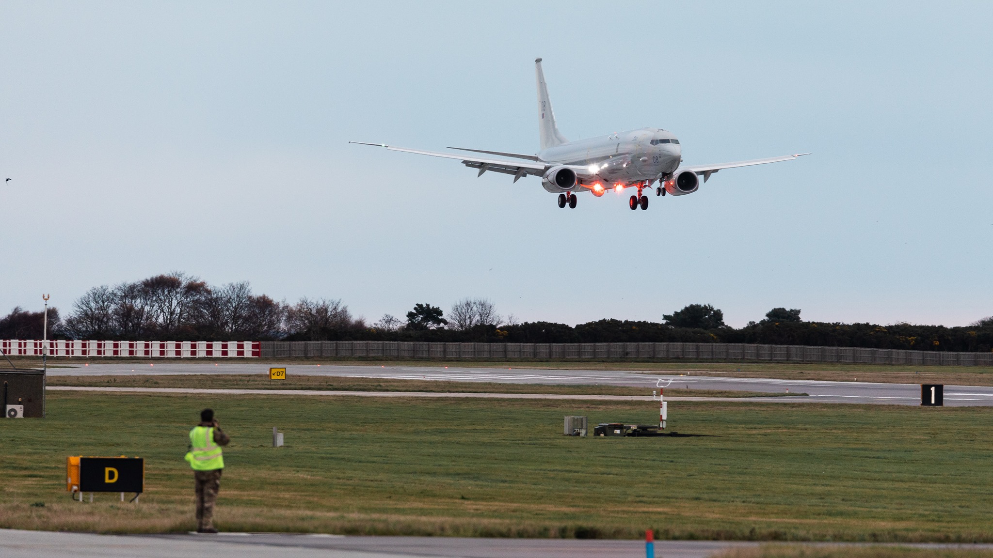 8th Poseidon aircraft arriving at RAF Lossiemouth