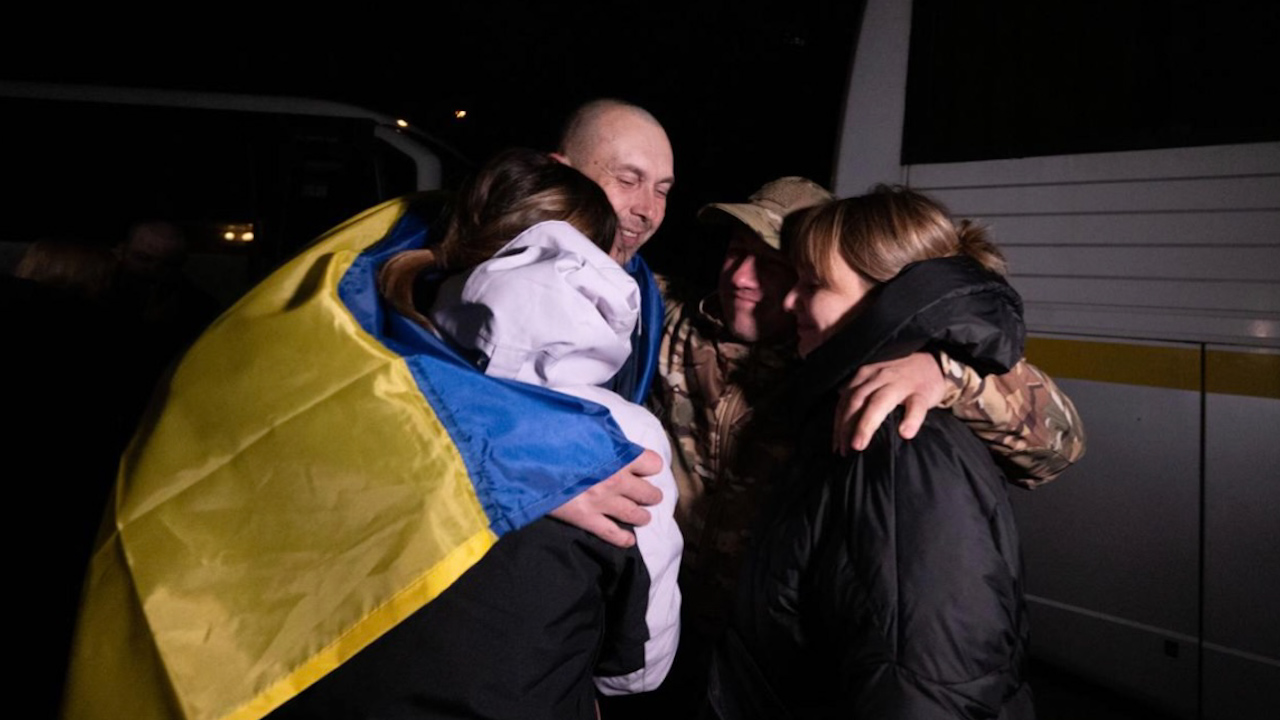 Ninety five prisoners were exchanged between Russia and Ukraine on 18 October (Picture: President Zelensky Telegram)
