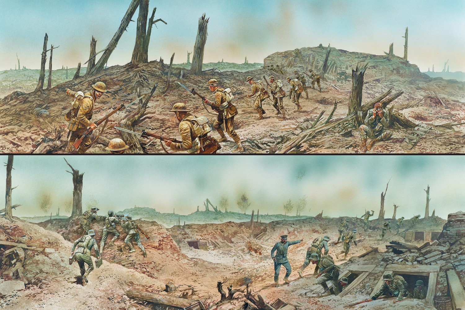 An image of the brutal conditions during the fighting 