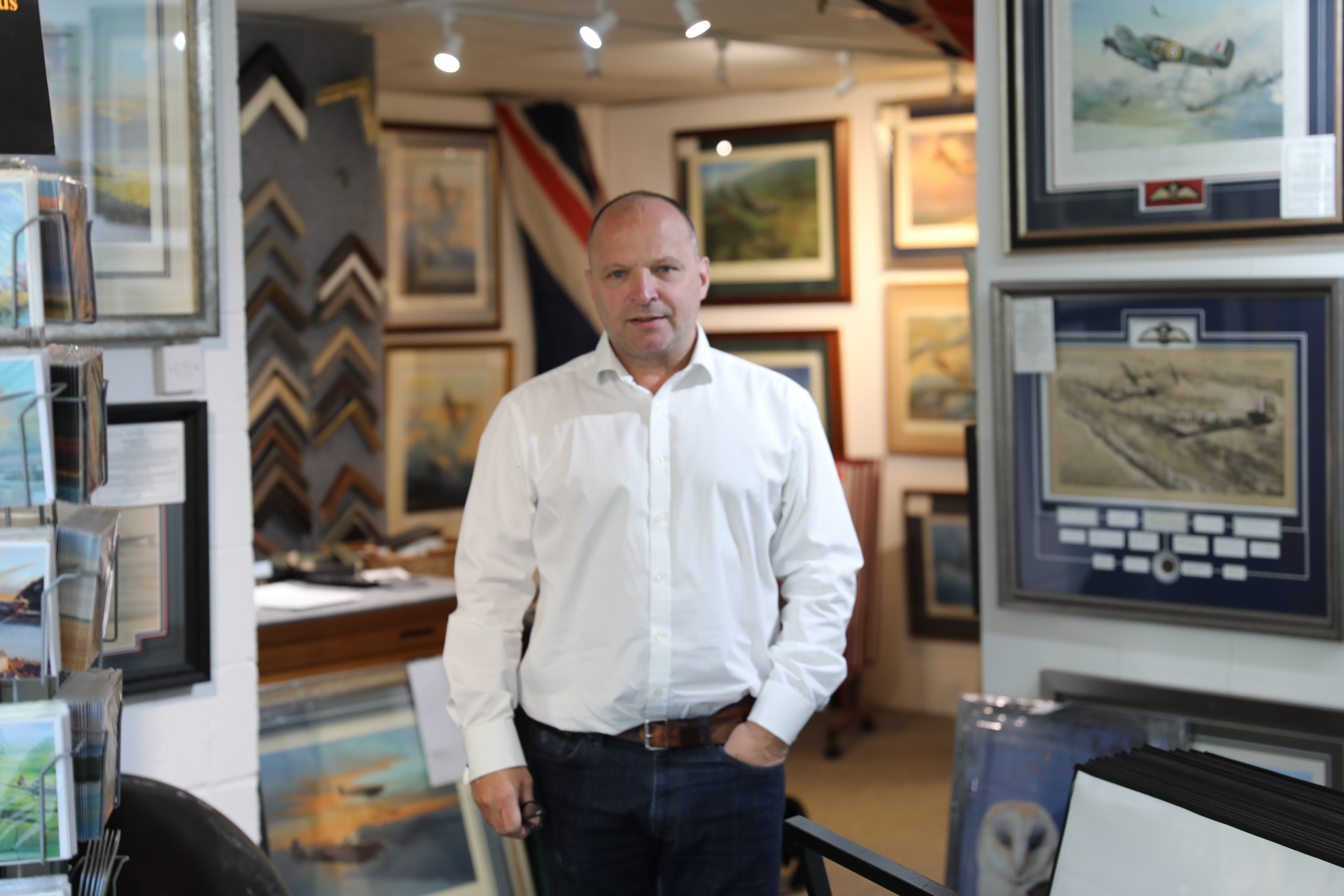 Aces High art gallery with Colin Hudson. 