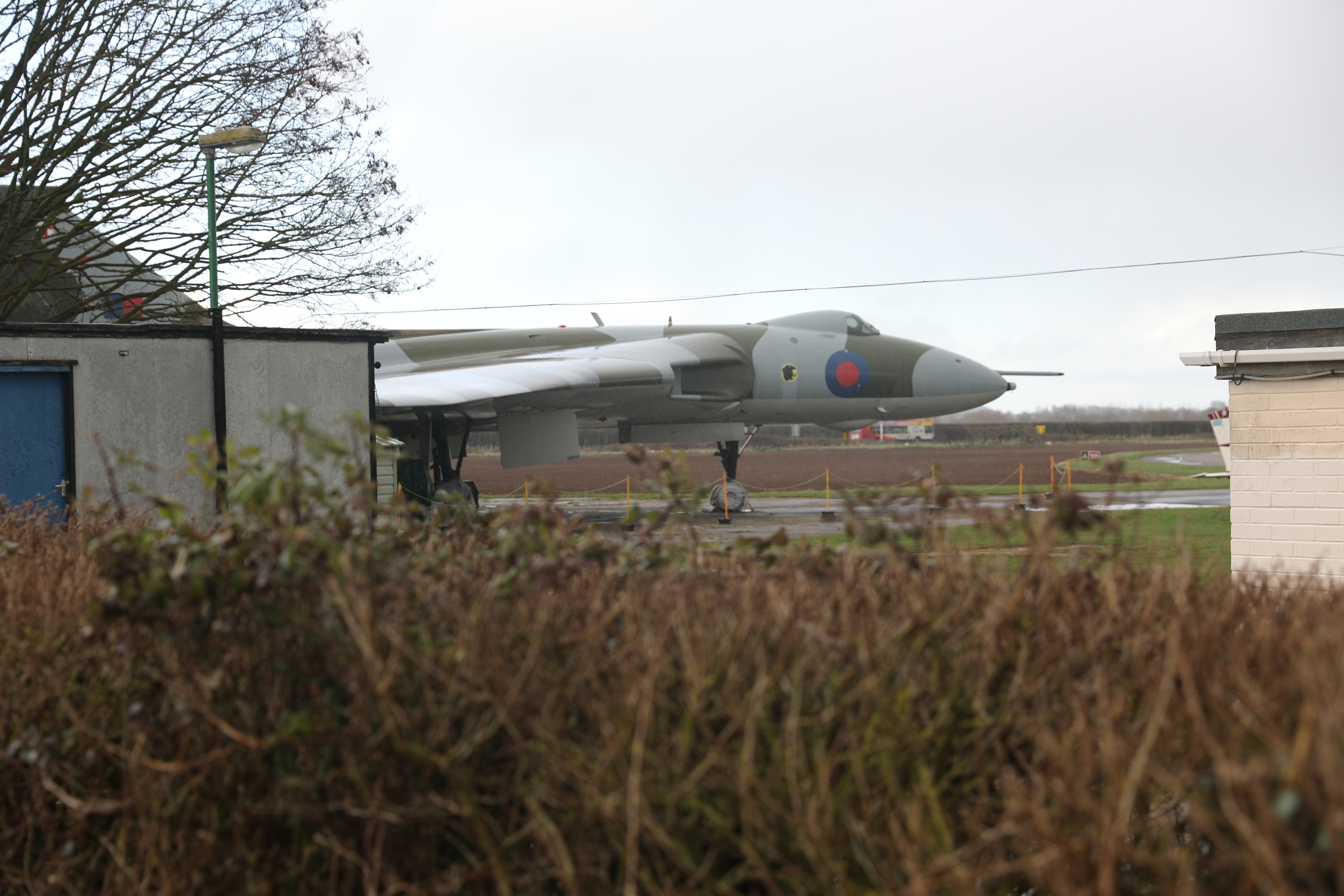 Disused RAF Avro Vulcan at Wellesbourne Airfield, Warwickshire. Credit: JW