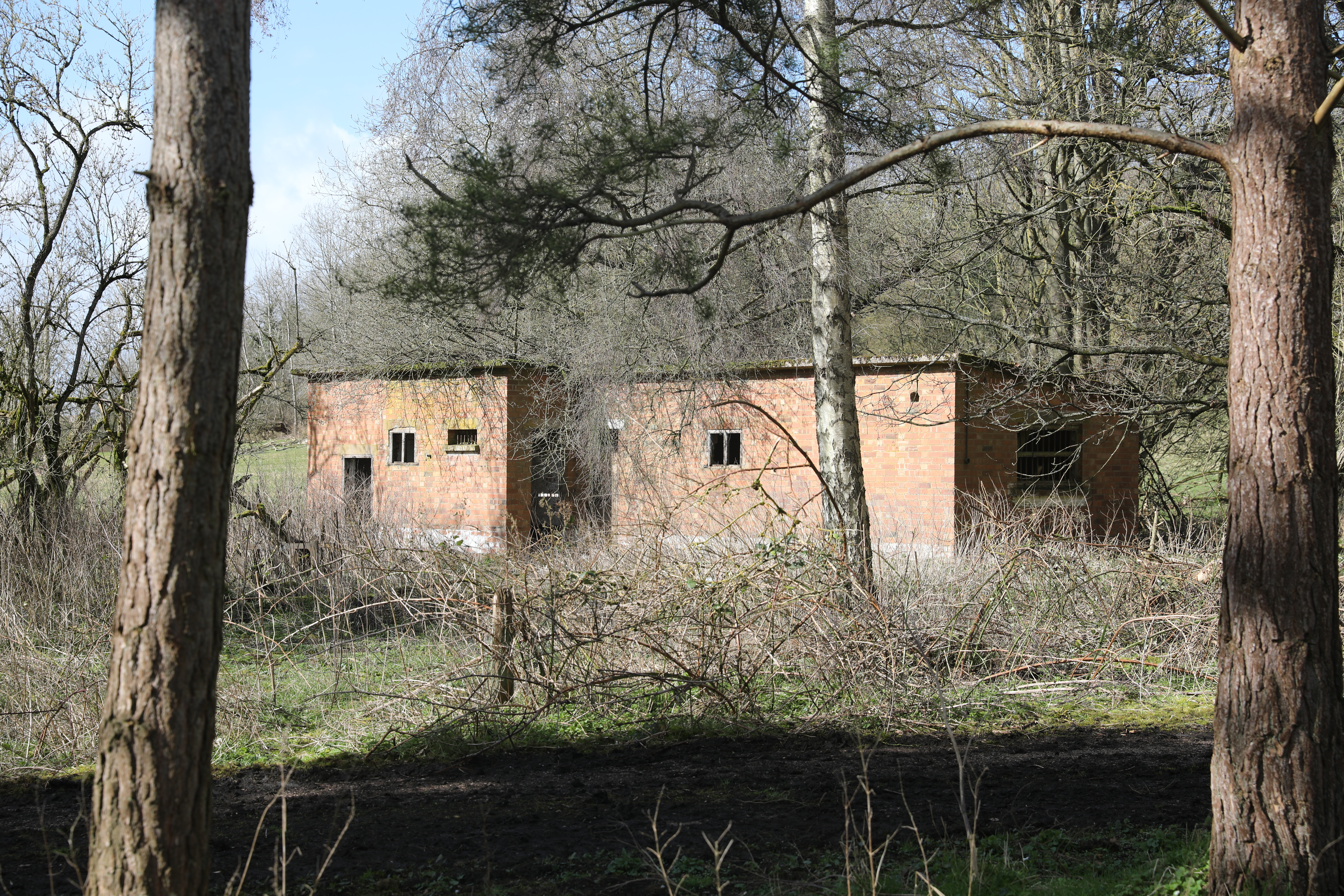 A building which appeared to resemble some sort of Guardroom, complete with cells, at the site of Camp 31. Credit: JW