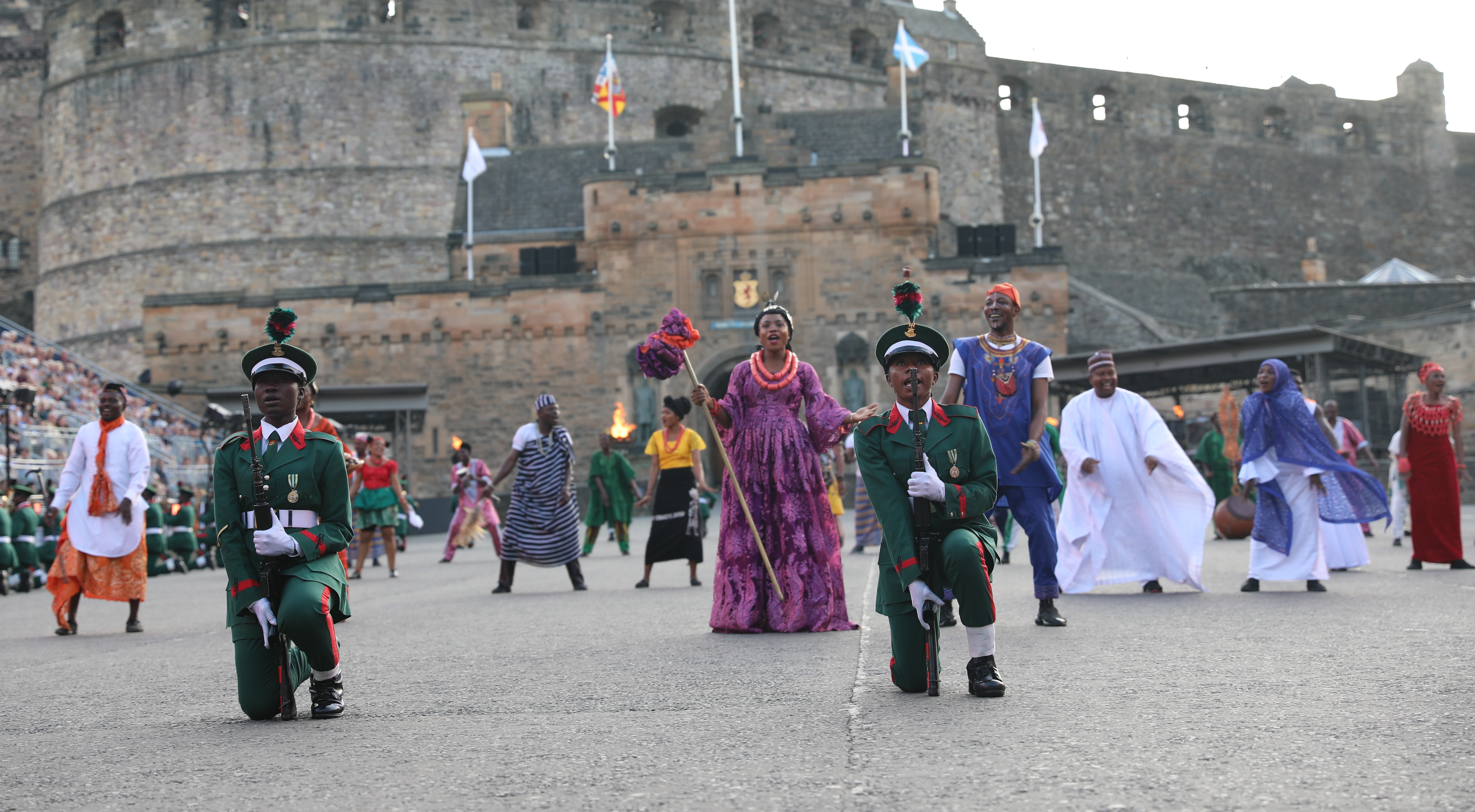 The Guards Brigade Band, Silent Drill Platoon and Nigerian Culture Ensemble 