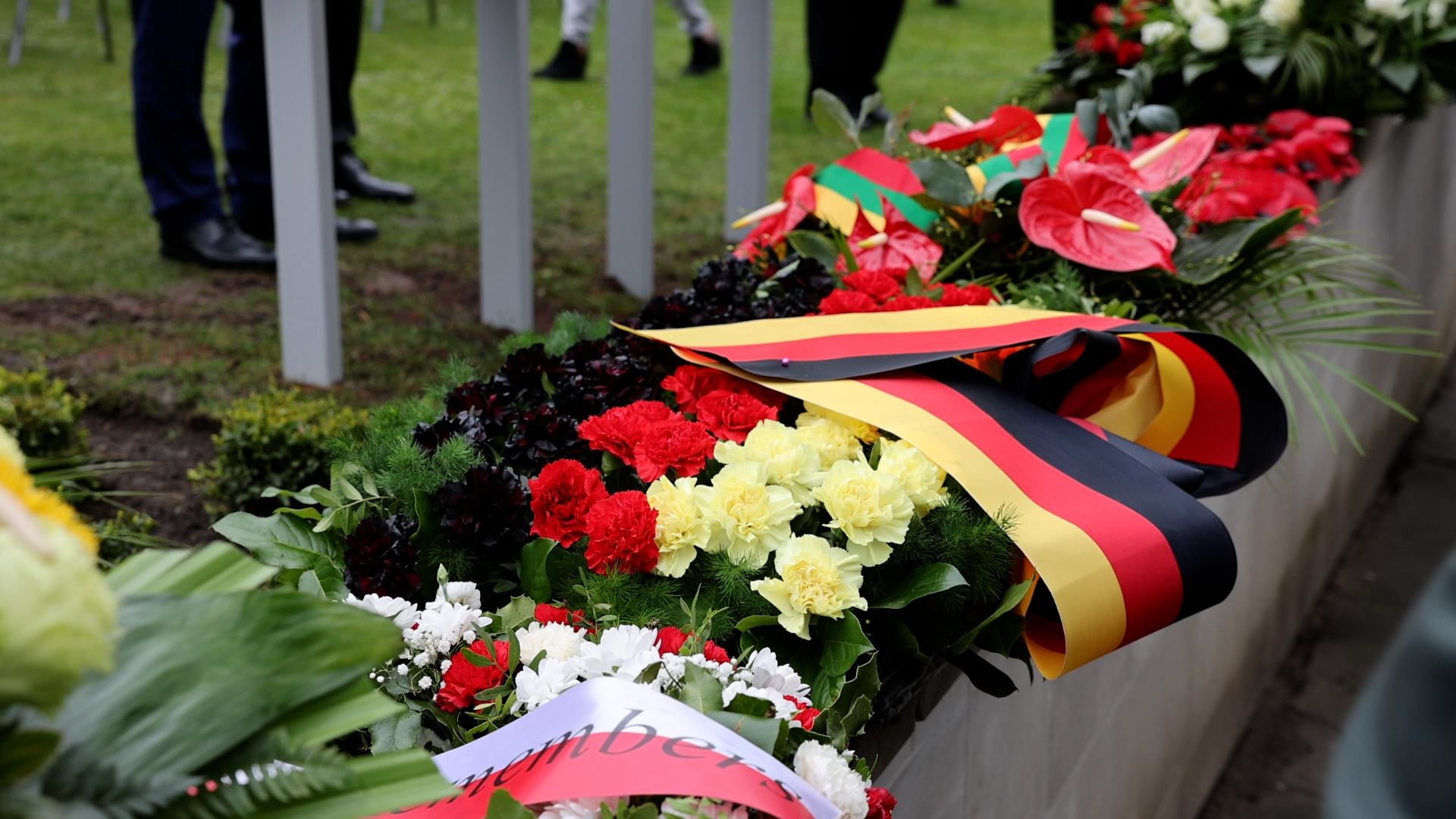 Wreaths at cemetry