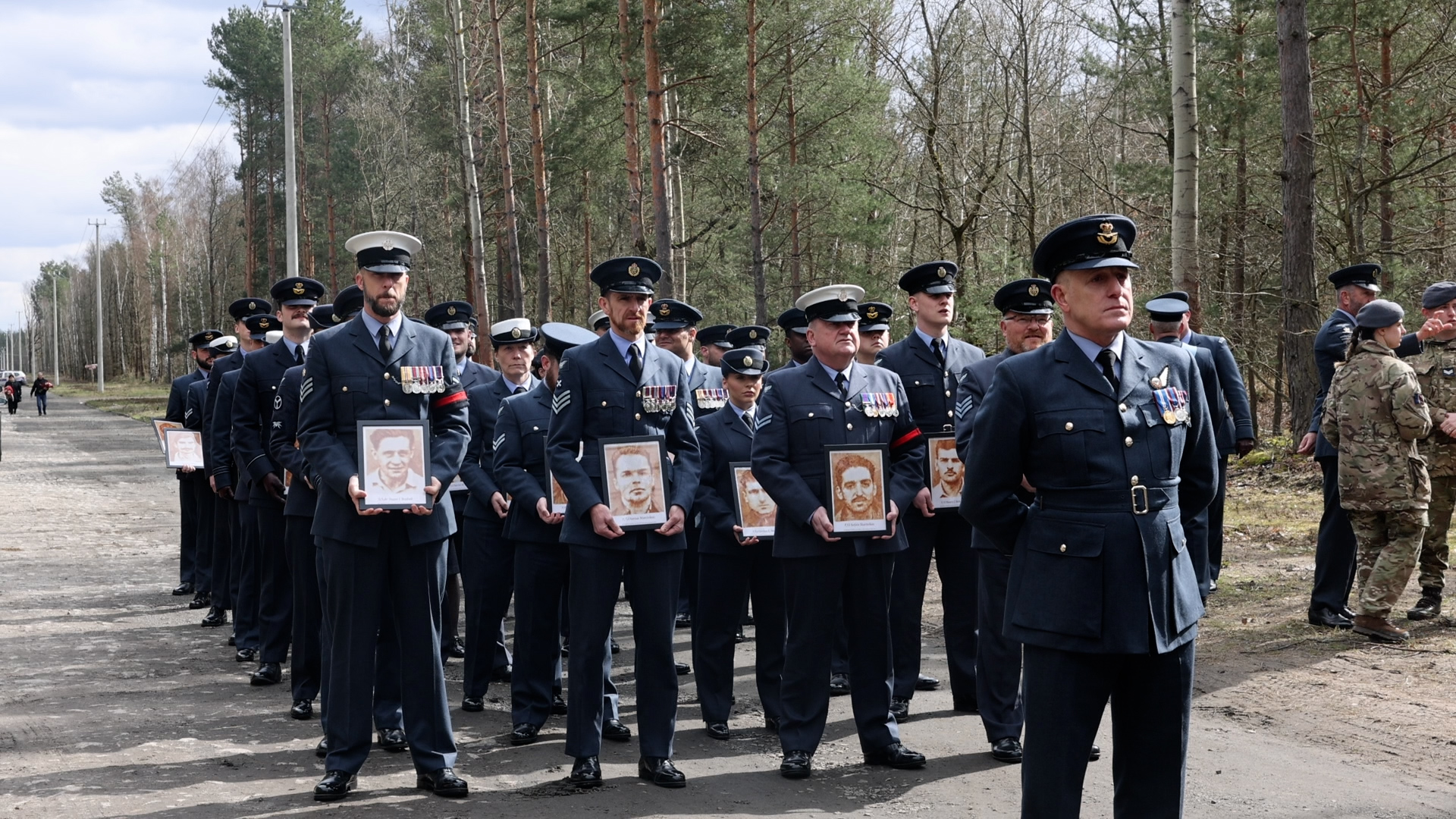RAF personnel volunteered to participate in the commemorations in Poland 