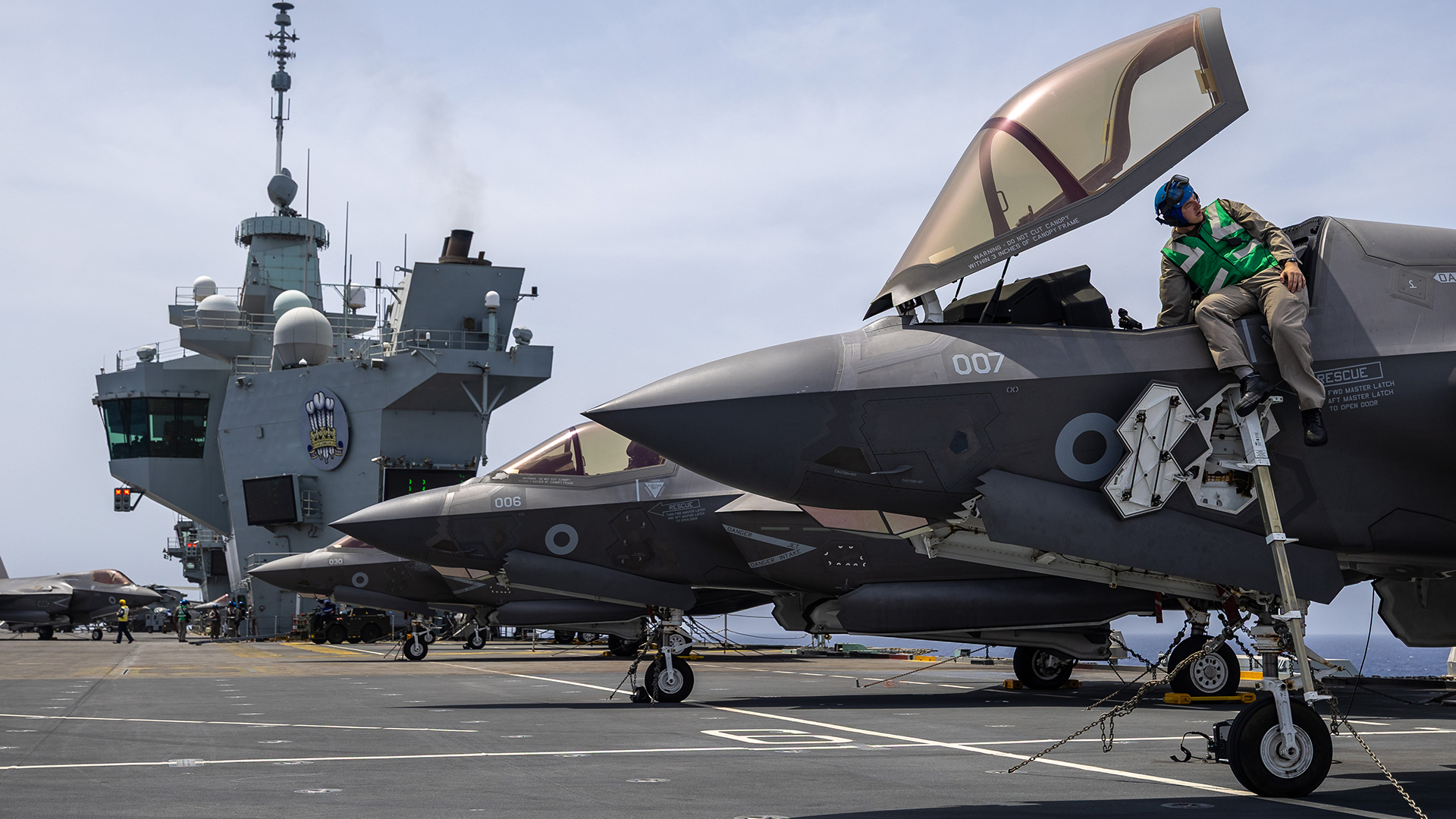 While Queen Elizabeth undergoes a period of maintenance, her sister ship is in the Indo-Pacific on CSG25 (Picture: MOD)