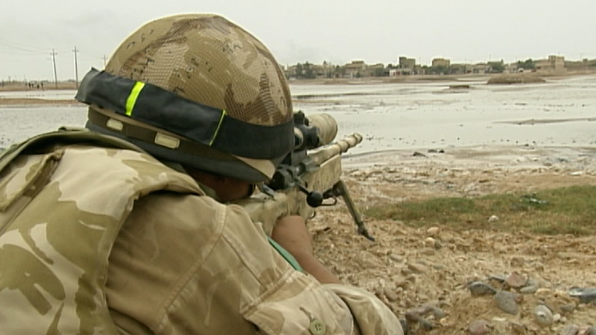 A British soldier in Iraq.