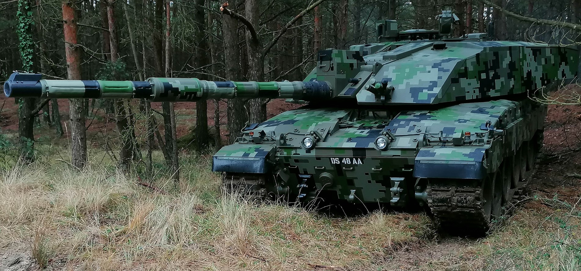 The camouflage scheme drastically reduced detection and recognition in critical short range during the tests (Picture: British Army).