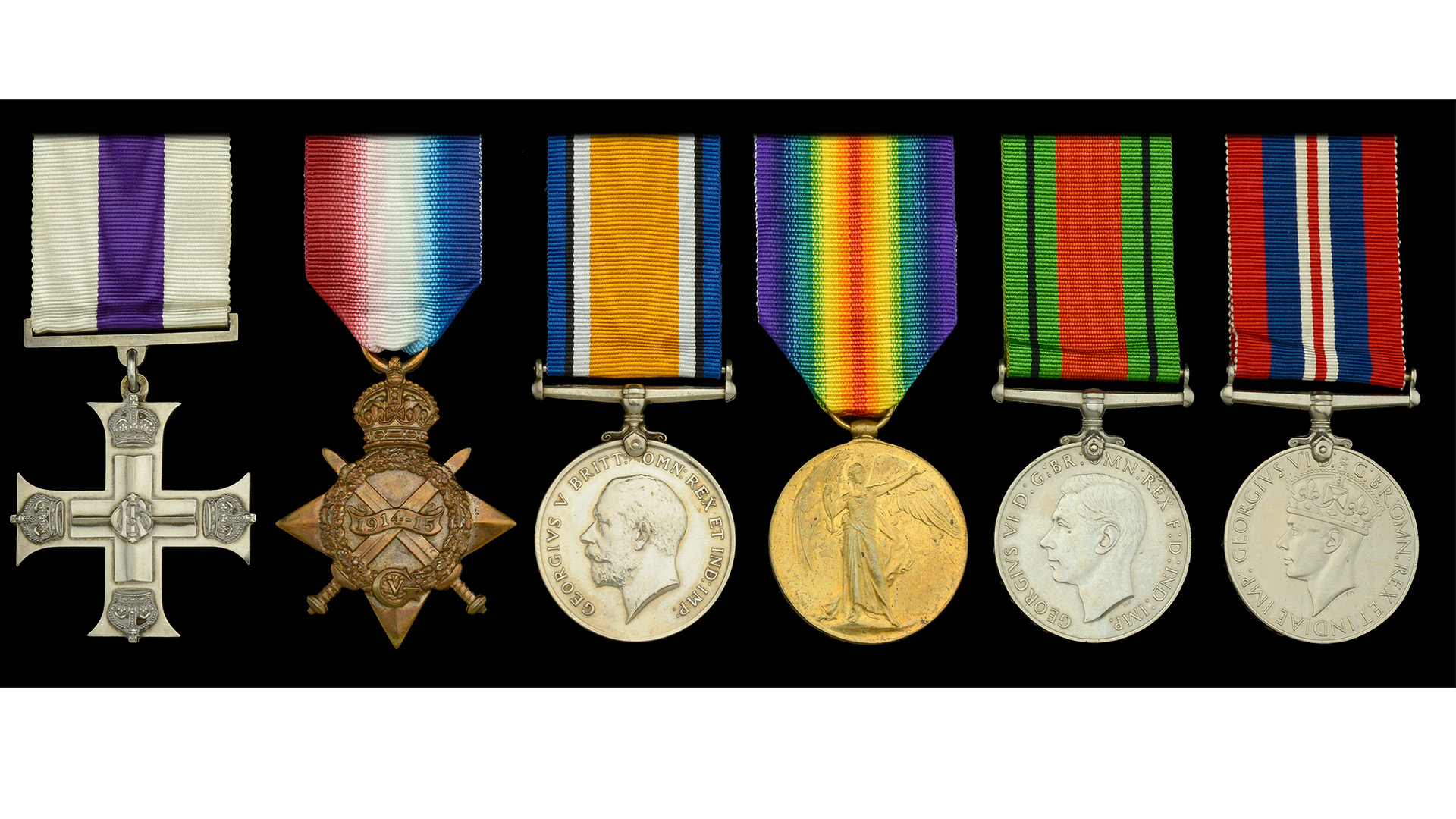 The medal collection including the Military Cross was sold at auction in London 