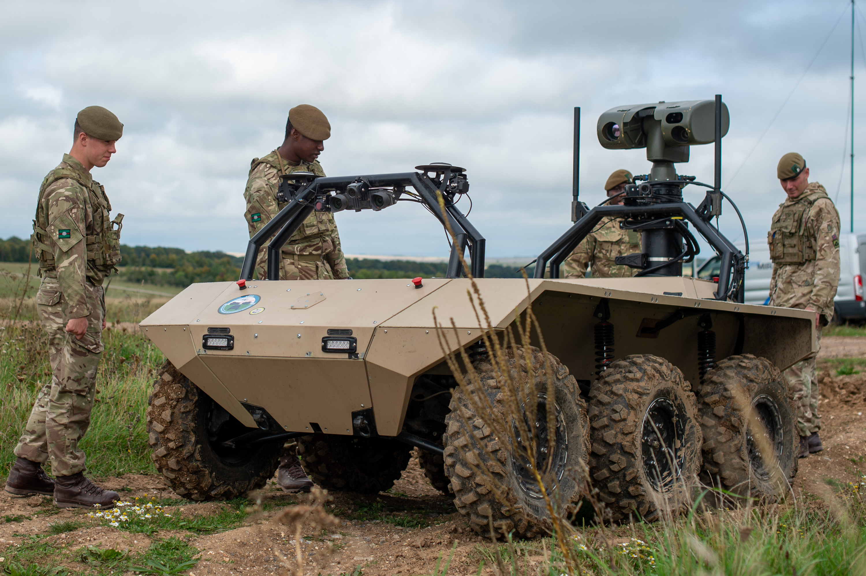 Cover image: A MIRA ground vehicle used in the DSTL experiment which partnered military personnel with next-generation smart machines (Picture: DSTL).