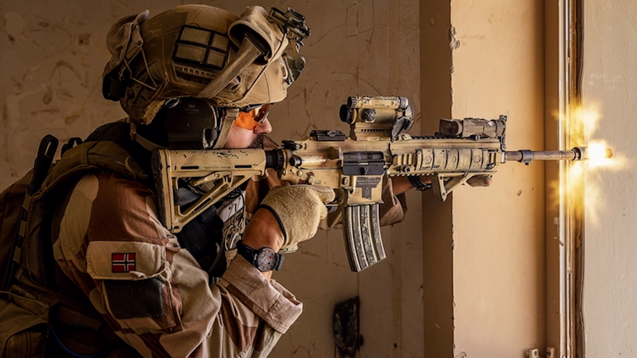 The HK-416 is used by the United States, European and Nato countries (Picture: US Army photo by Derek Mustard).