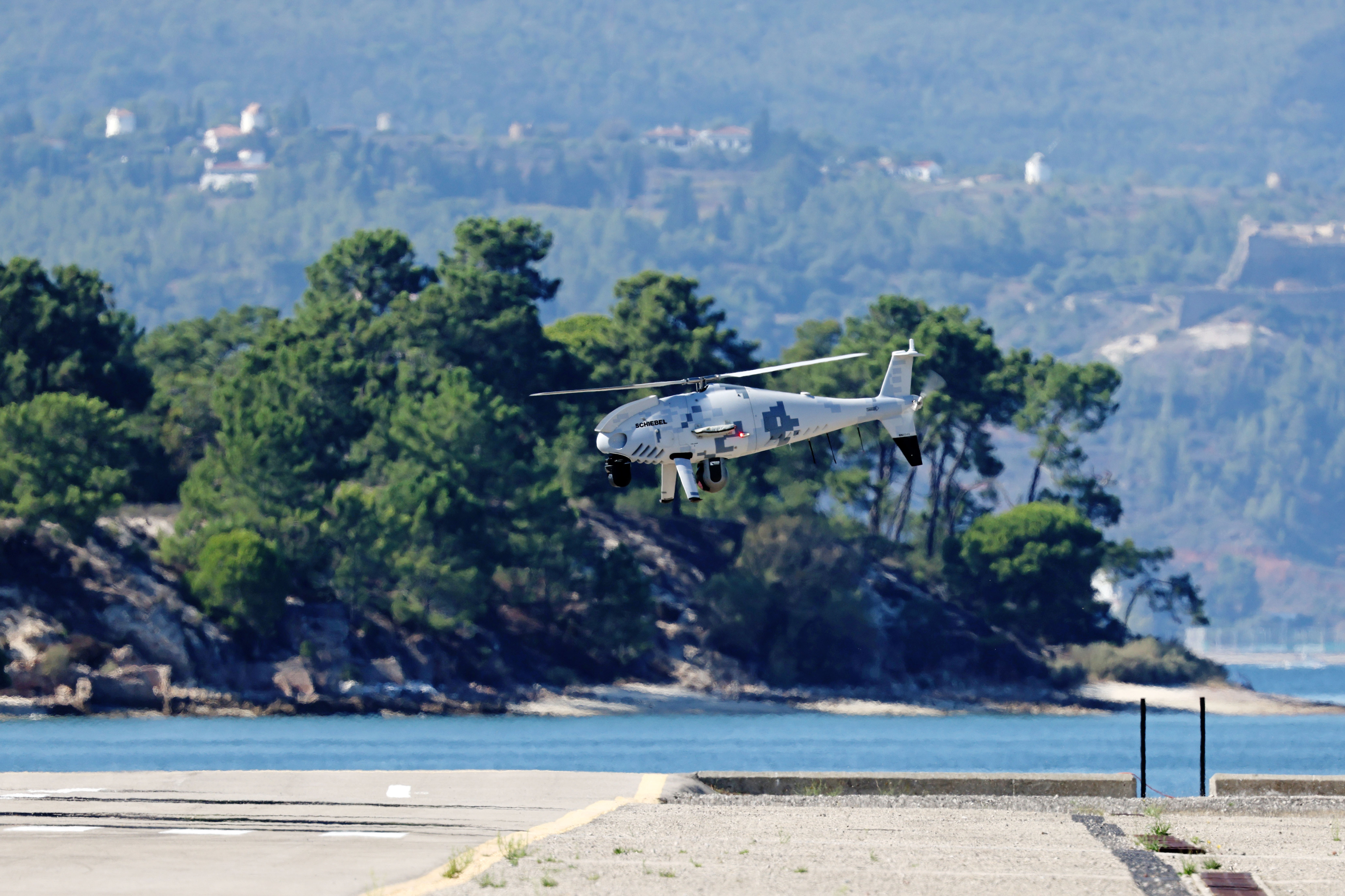 A Peregrine drone takes off on a Nato exercise in Portugal last year (Picture: Royal Navy).