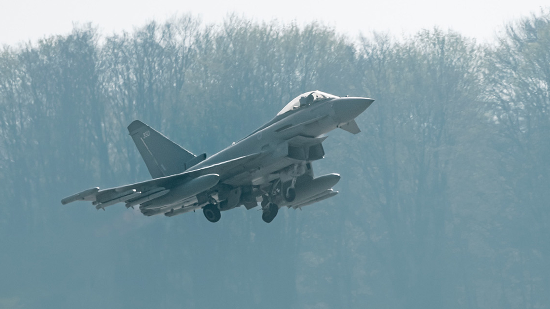 Two Royal Air Force Typhoon FGR4s were scrambled to intercept the Russian aircraft, which is known to Nato as the Coot (Picture: MOD)