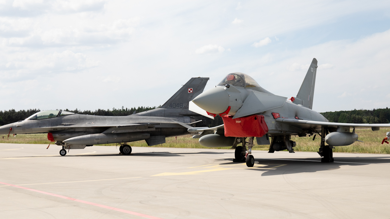 The Royal Air Force Typhoons have arrived in Poland for Exercise Astral Knight 24 (Picture: Royal Air Force)