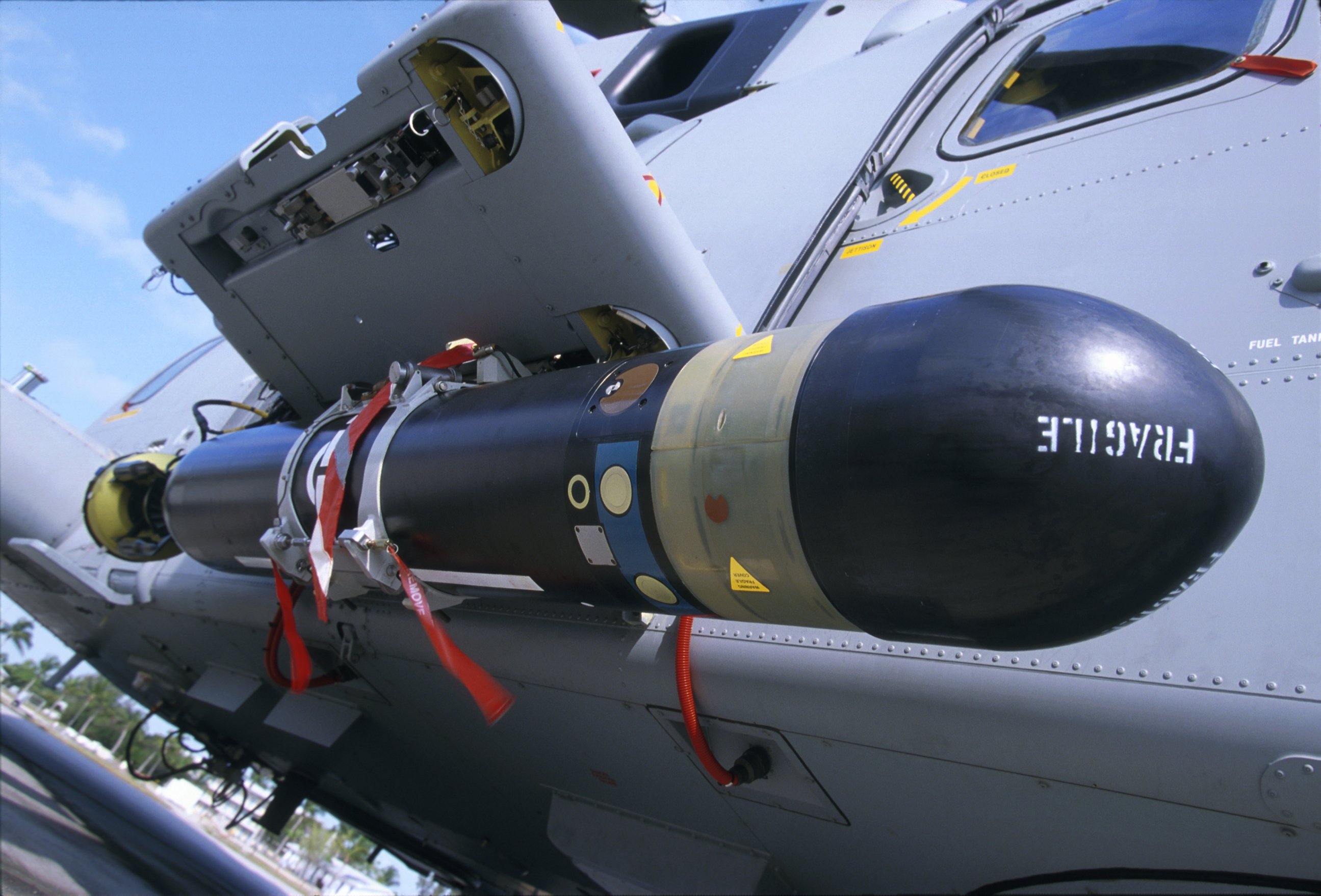 A Sting Ray torpedo used on anti-submarine warfare missions