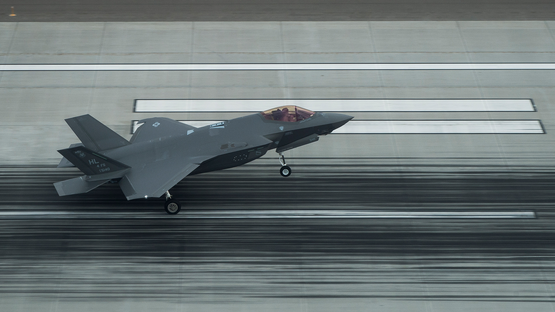 Because the F-35A operates from a conventional runway it does need to pay the extra weight and space penalty demanded on STOVL operations
