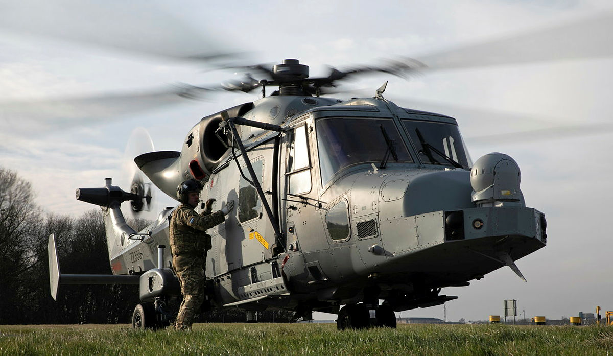 A Wildcat AH Mk1 helicopter, in this case one serving with the Army Air Corps (miage: MOD)