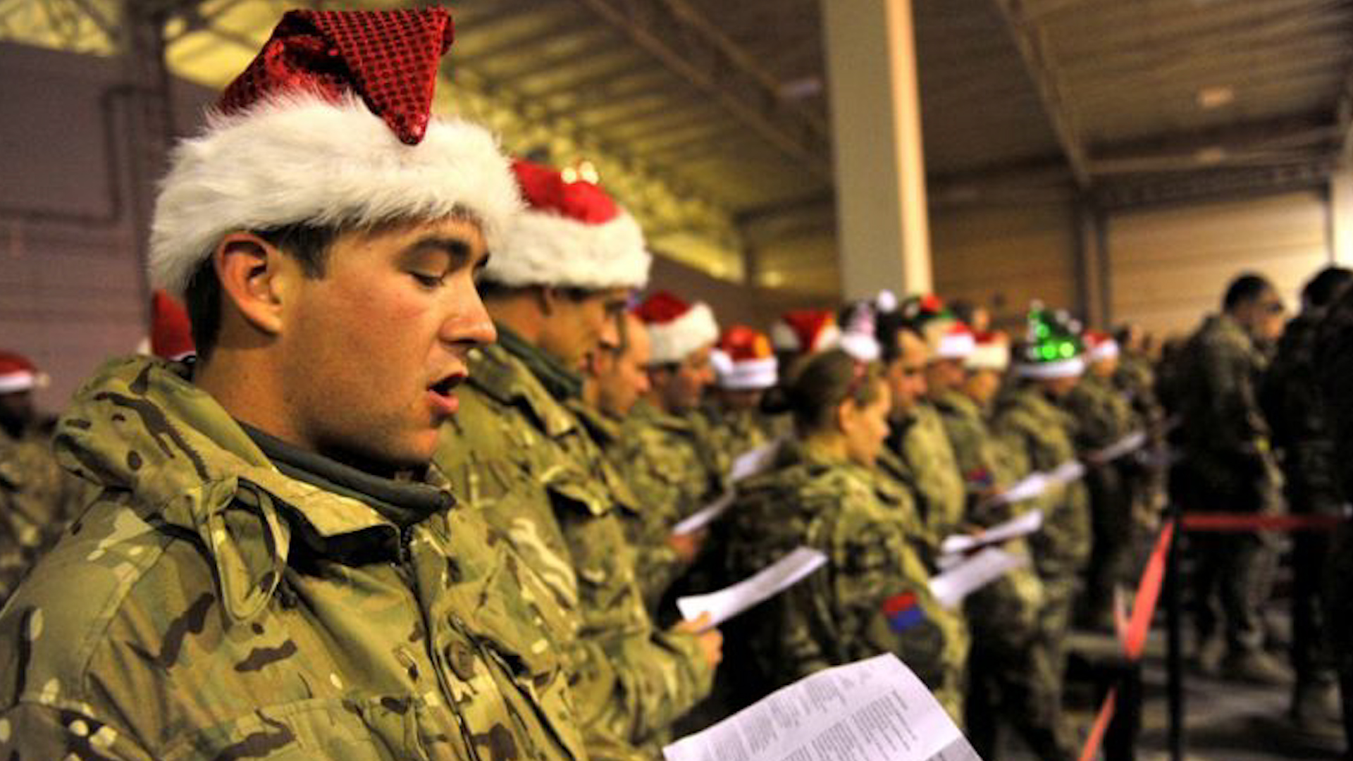A carol service in Camp Bastion Afghanistan during Christmas 2011 221211 CREDIT MOD_0.jpg