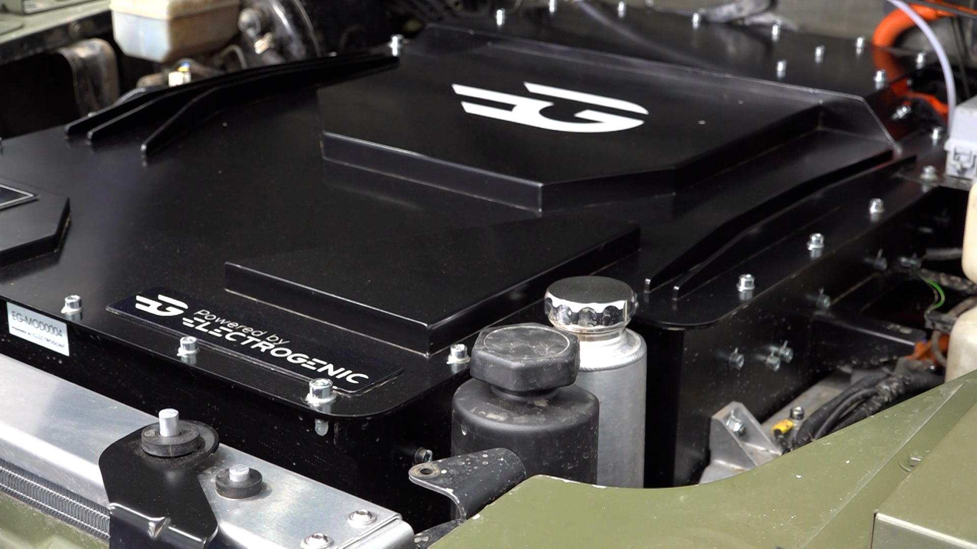 A close-up view of an electric Lurcher motor