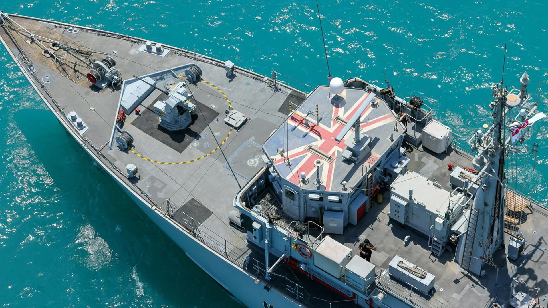 The multinational Combined Taskforce 152 is responsible for the safety and security of shipping (Picture: Royal Navy)