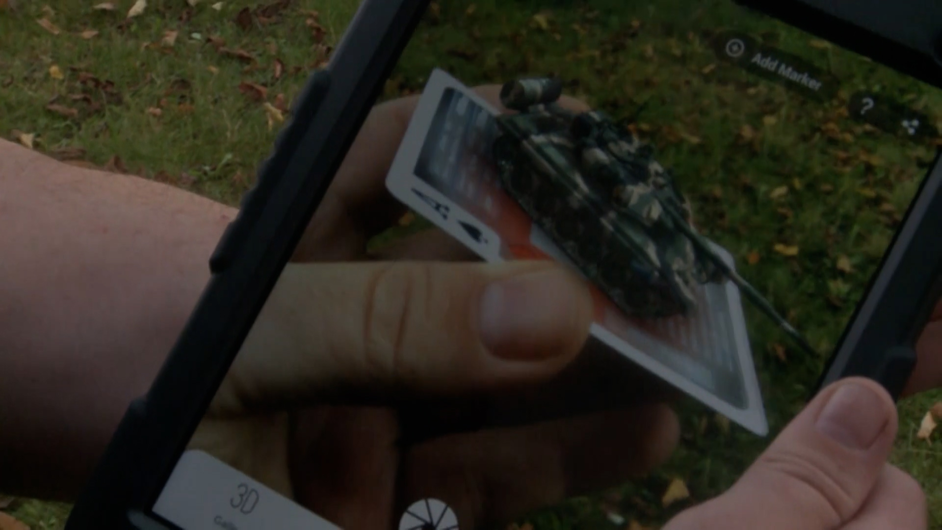 A deck of cards that are linked to a game online to aid soldiers' learning.