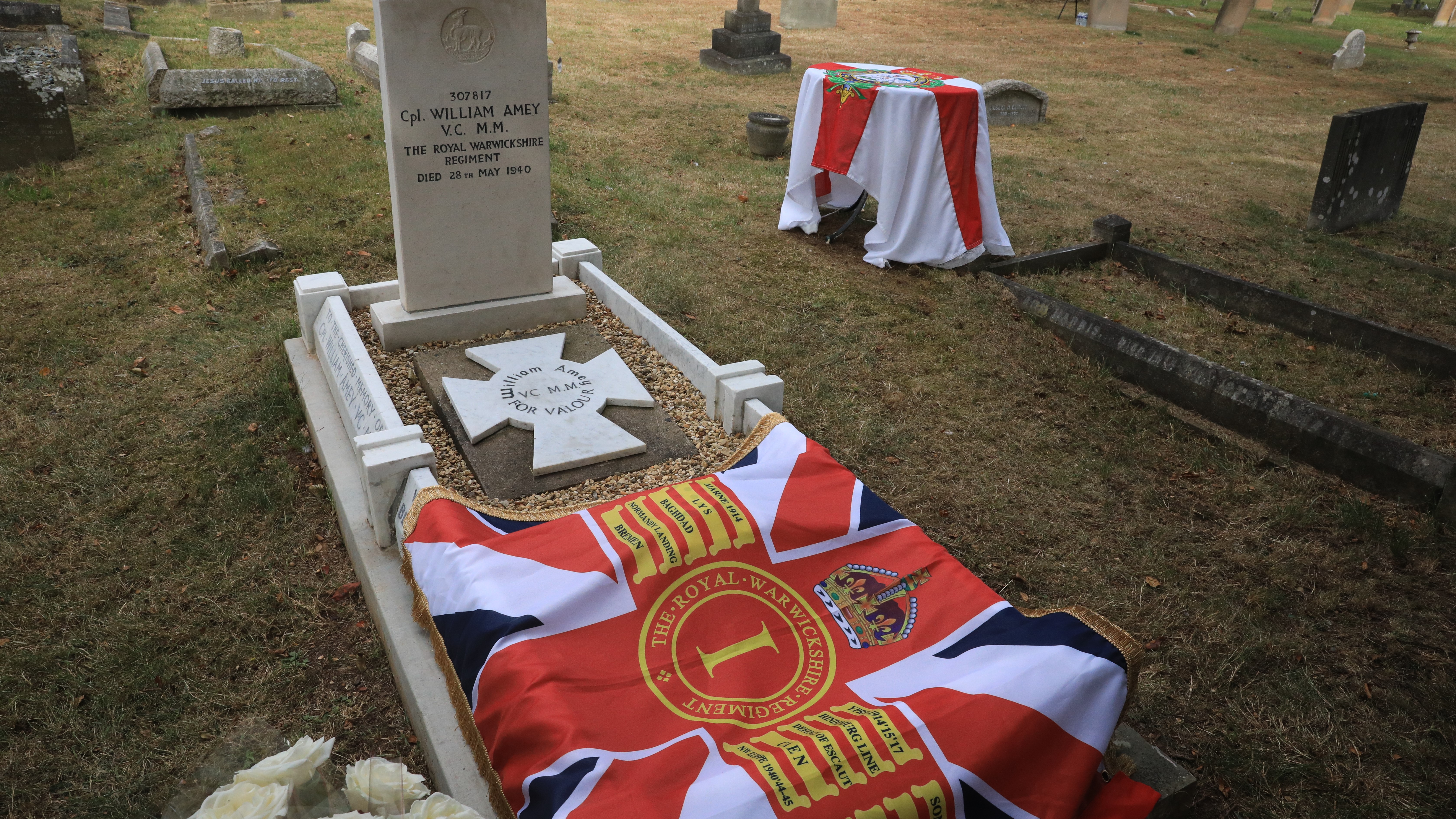 A grave rededication for First World War hero Corporal William Amey VC MM 21082022 CREDIT BFBS.jpg