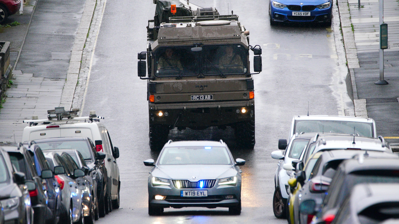 Royal Naval Bomb disposal experts have been brought in to remove a suspected World War Two bomb (Picture: PA Media).