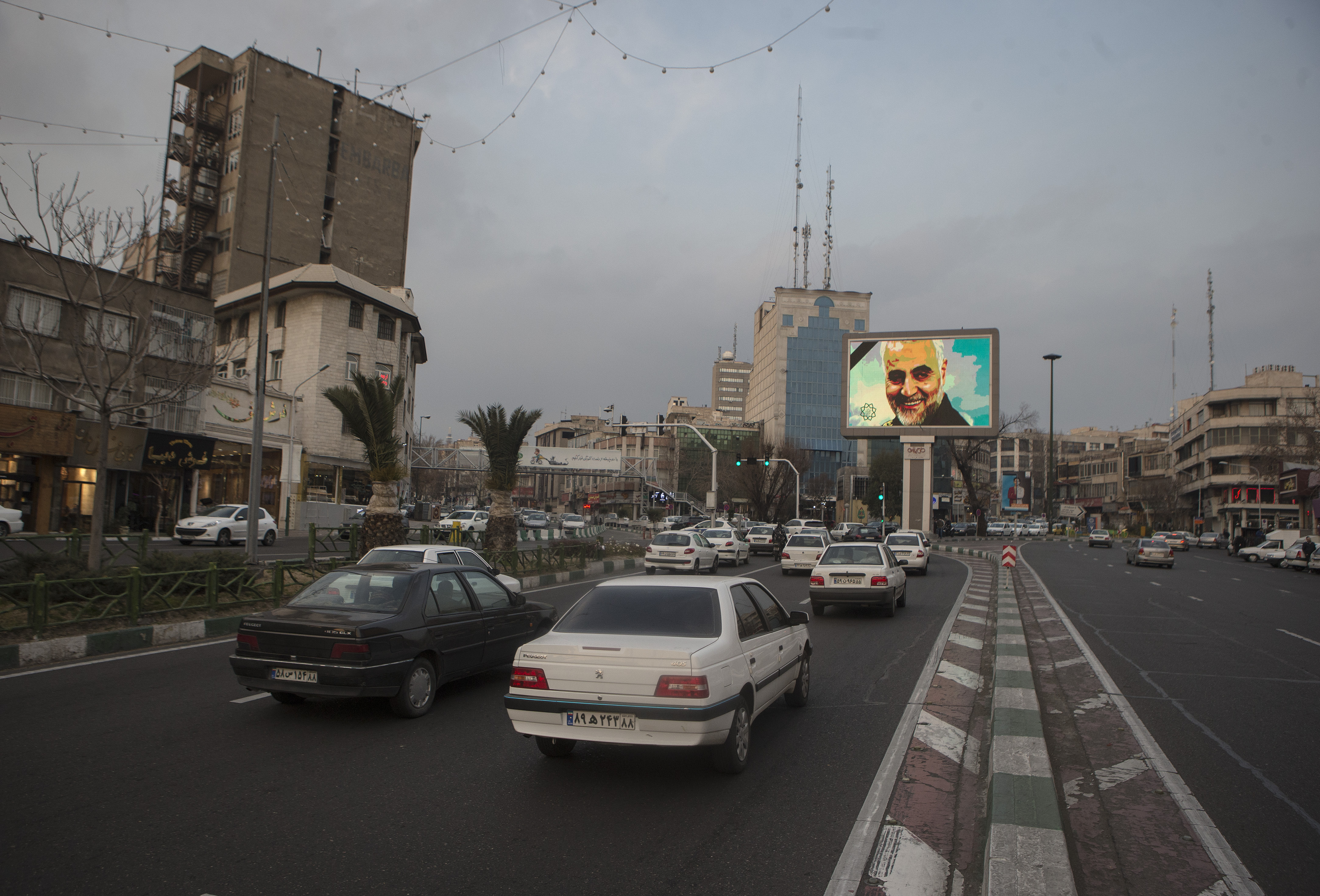 A picture of top Iranian General Qasem Soleimani is seen in Tehran, Iran 040120 CREDIT PA