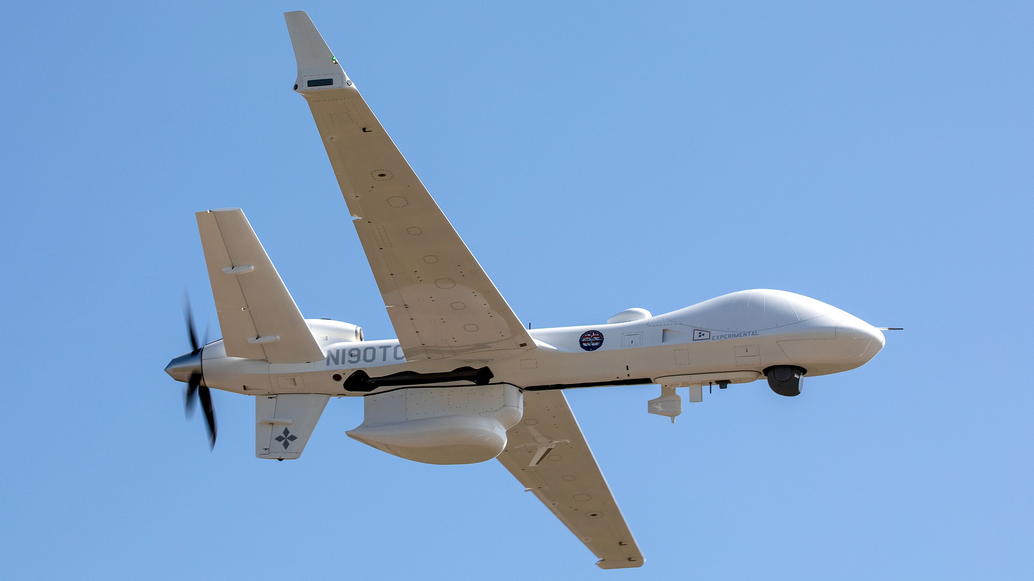 A pre-production example of the UK’s new Protector aircraft took to the skies in september 2021 09092021 CREDIT RAF MOD.