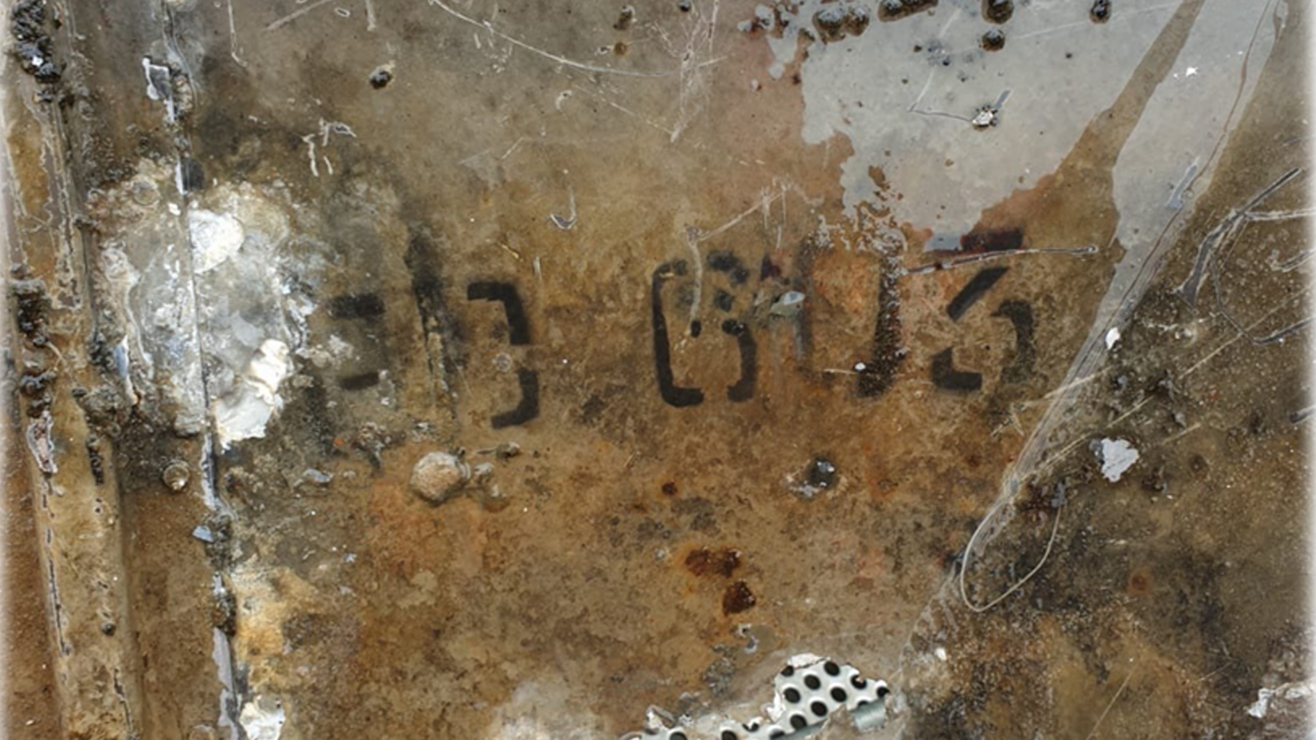 A recovered part of the Lancaster ED603 (Picture: RAF)