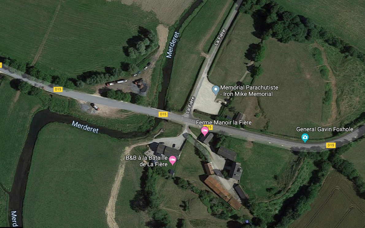 A satellite image of the battle area (image: Google)