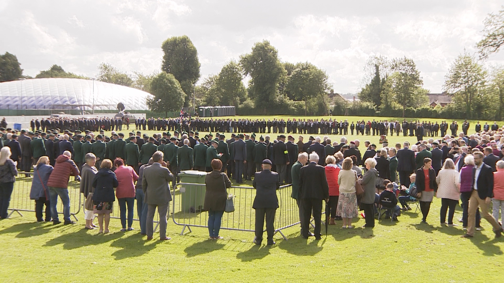 A service to commemorate 50 years since the start of Operation Banner, Lisburn, August 2019. 