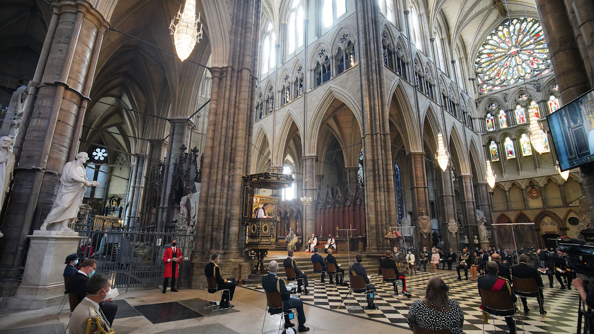 A service to mark the 80th anniversary of the Battle of Britain at Westminster Abbey (Picture: PA).
