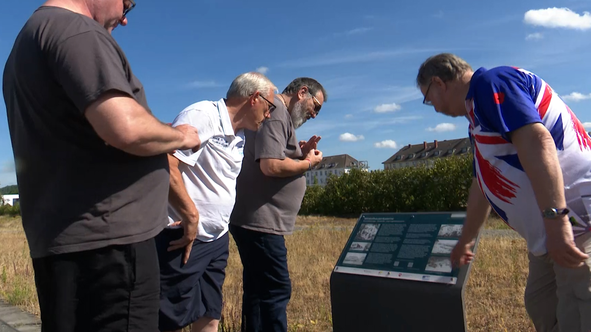 A sign informs passersby that there was once a military base there in Osnabruck 27062022 CREDIT BFBS