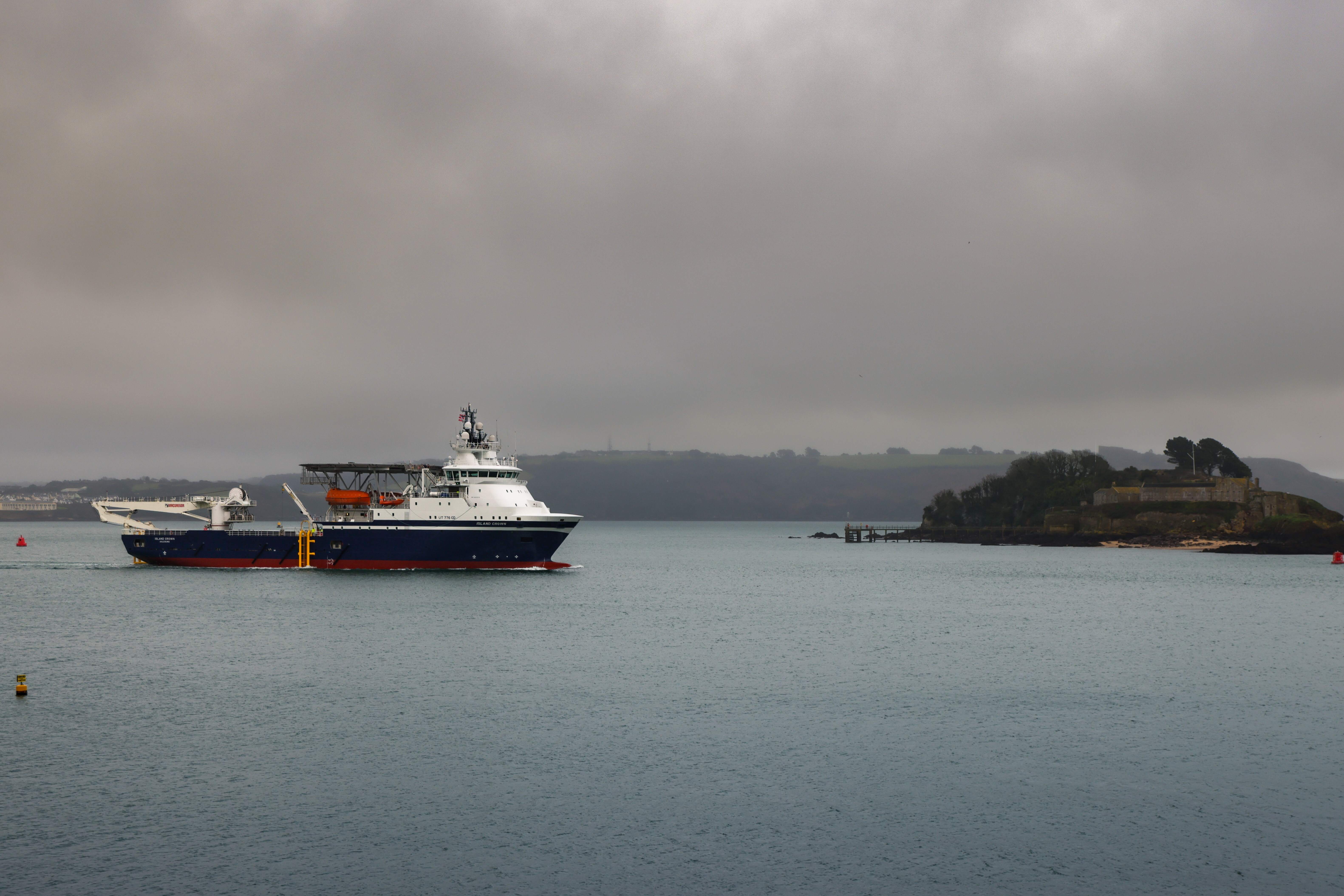 New ship to host autonomous mine hunting systems arrived at HMNB Devonport on 30 January (Picture: MOD).